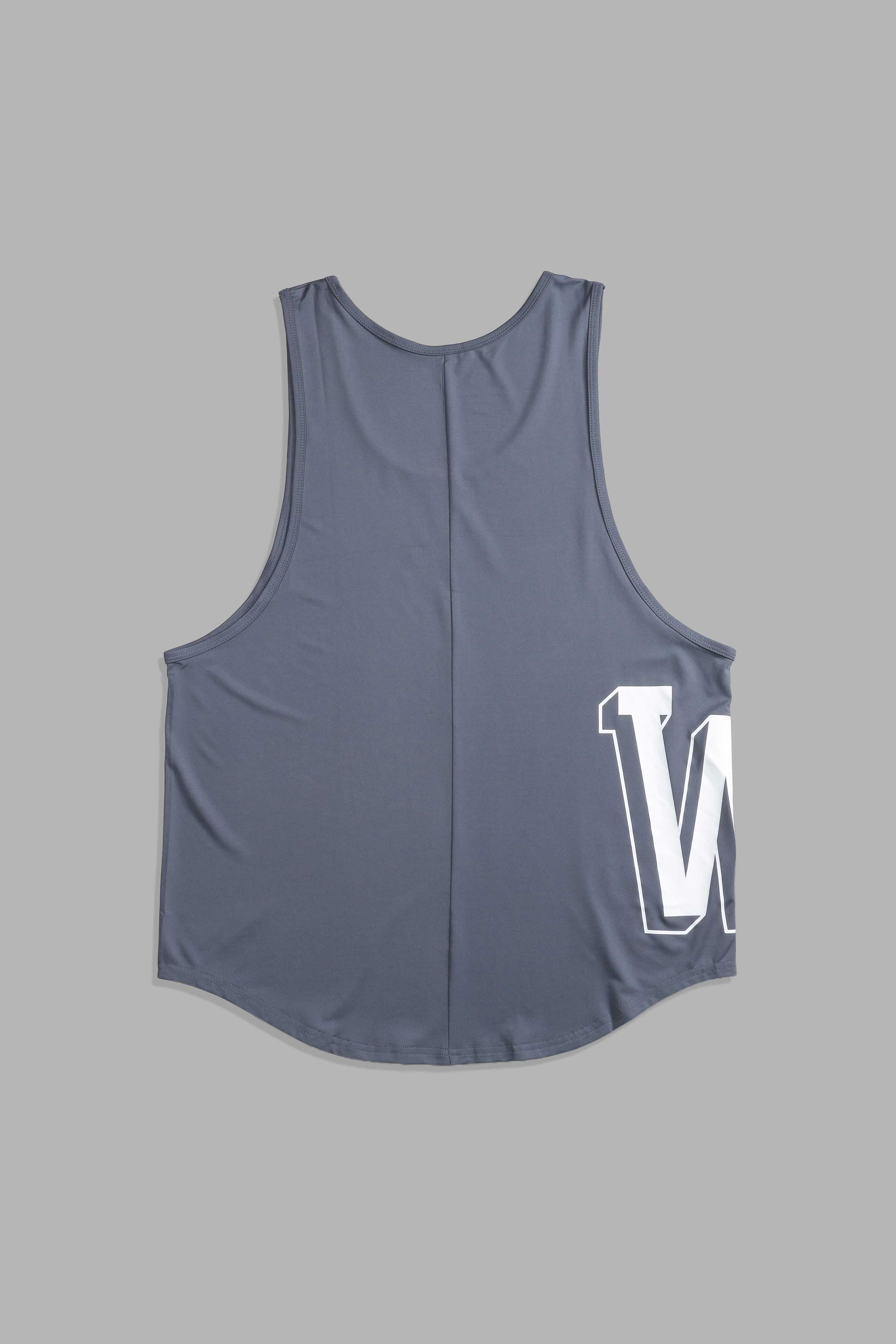 Our Stamp "Dry Wolf" (Drop) Tank in Wolf Gray - Image 2
