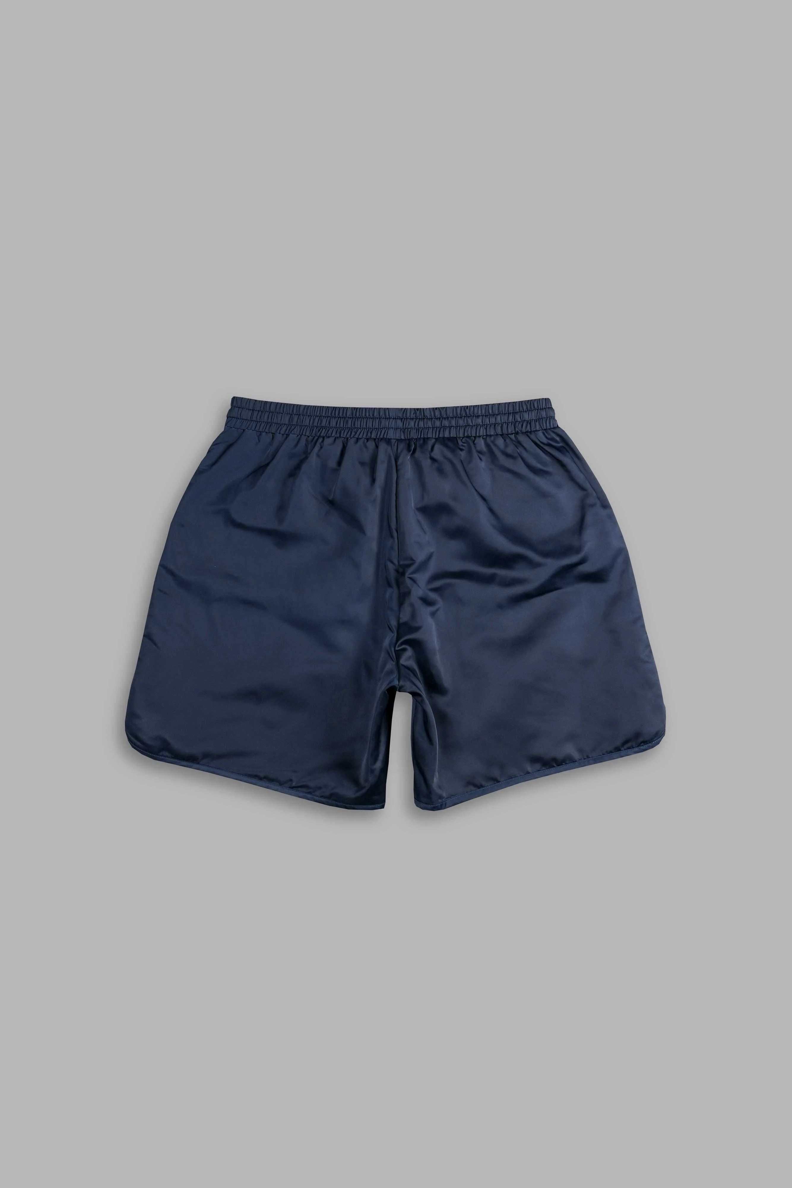 Our Stamp Gerard Shorts in Navy - Image 2