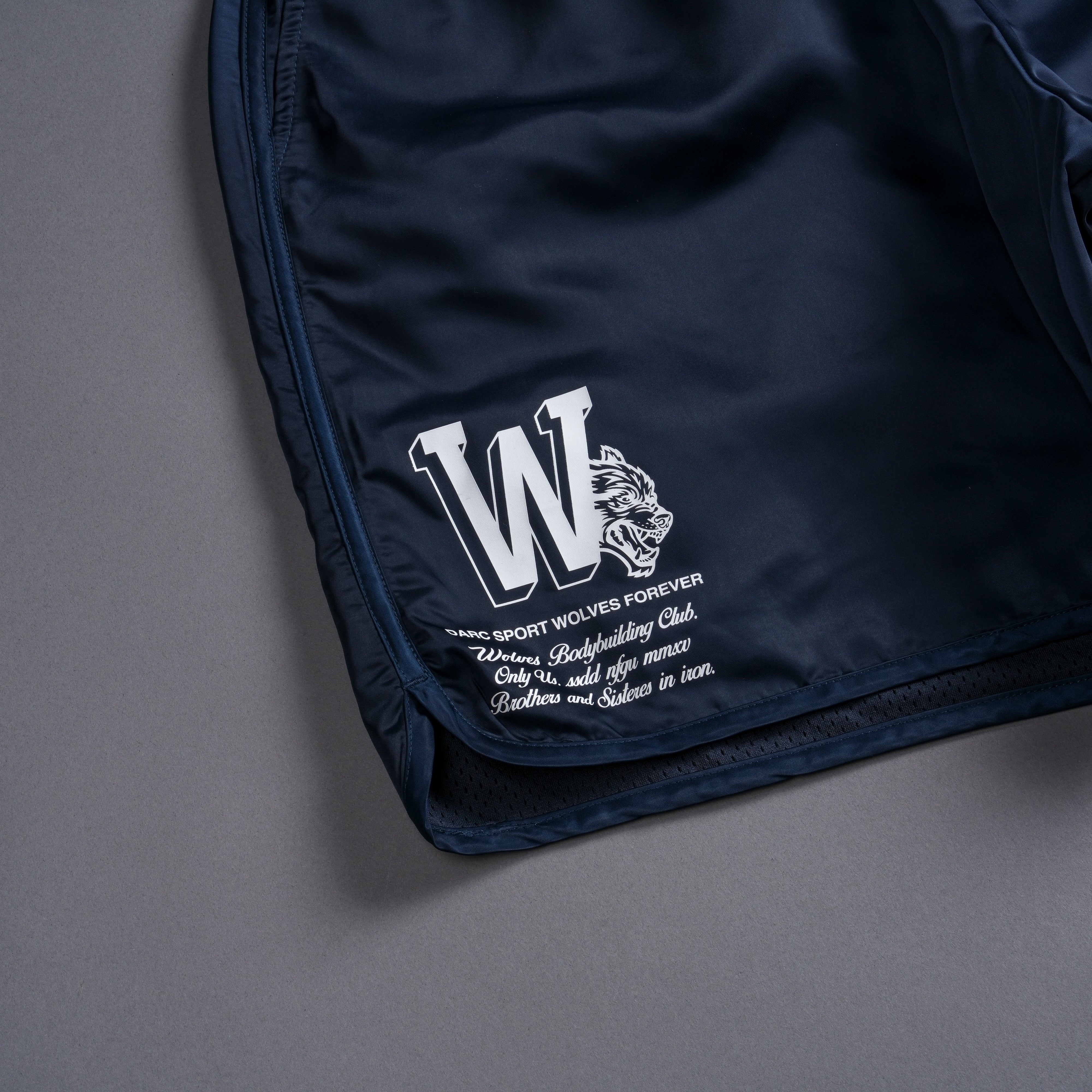 Our Stamp Gerard Shorts in Navy - Image 9