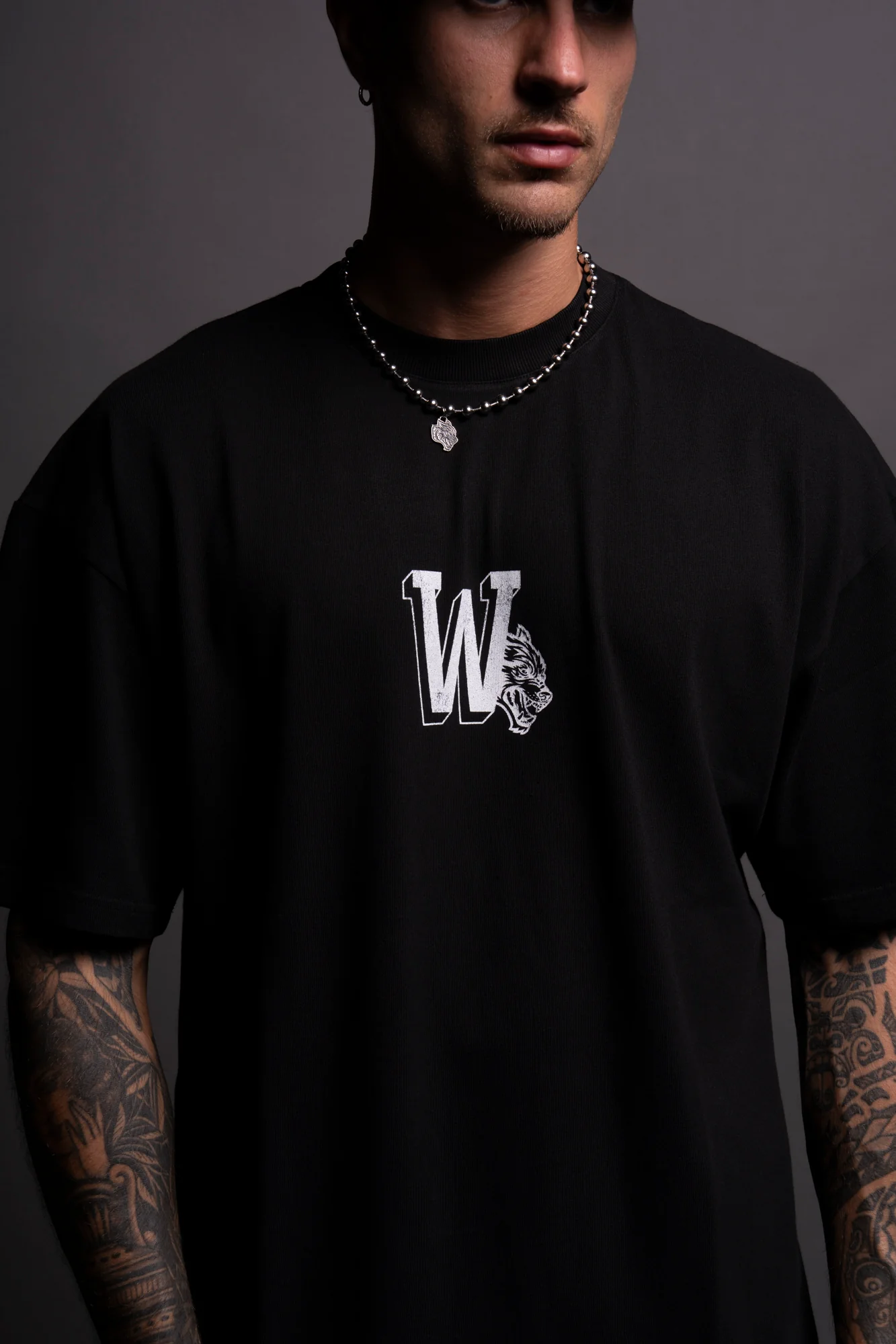 Our Stamp "Premium" Oversized Tee in Black - Image 7