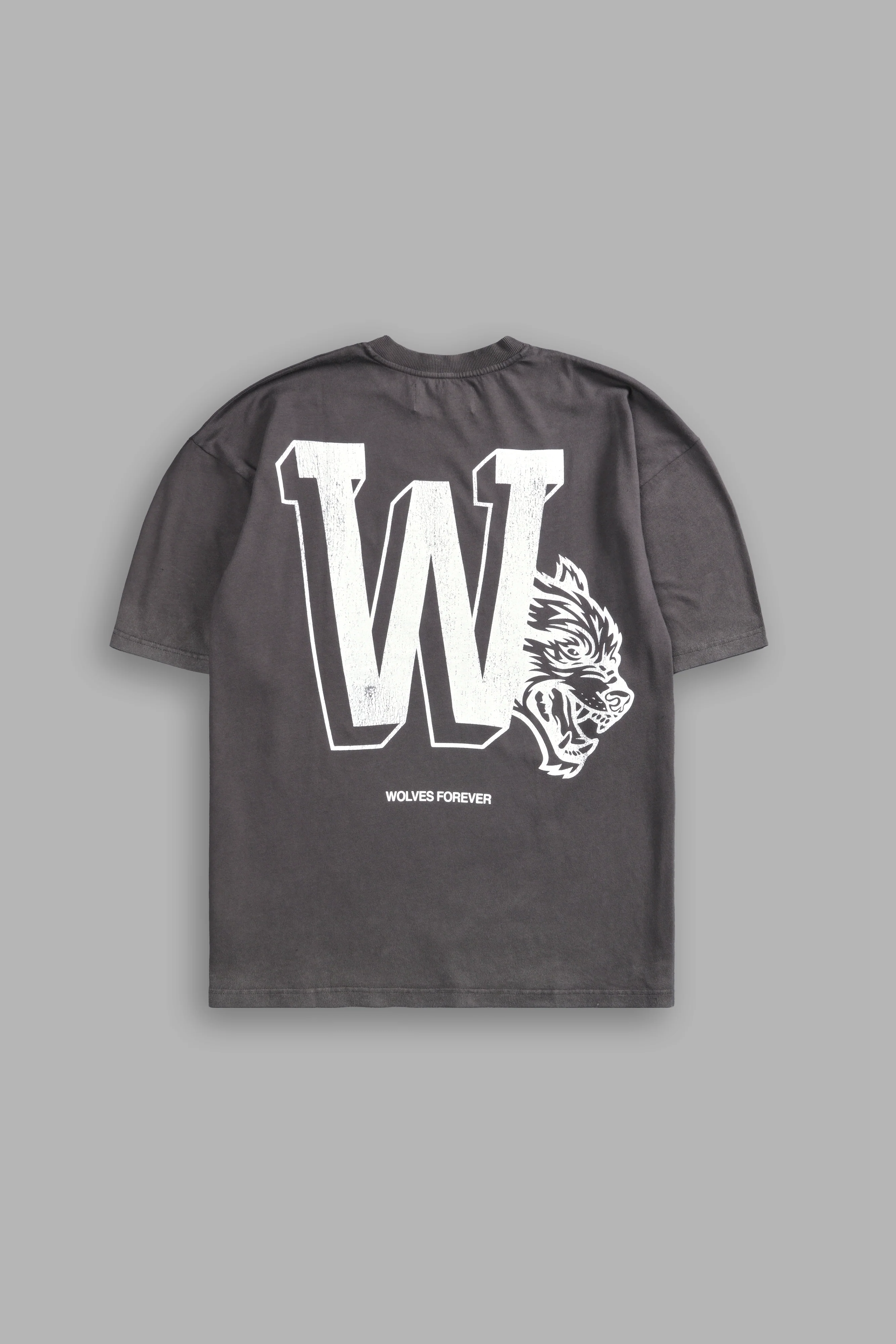 Our Stamp "Premium" Oversized Tee in Wolf Gray