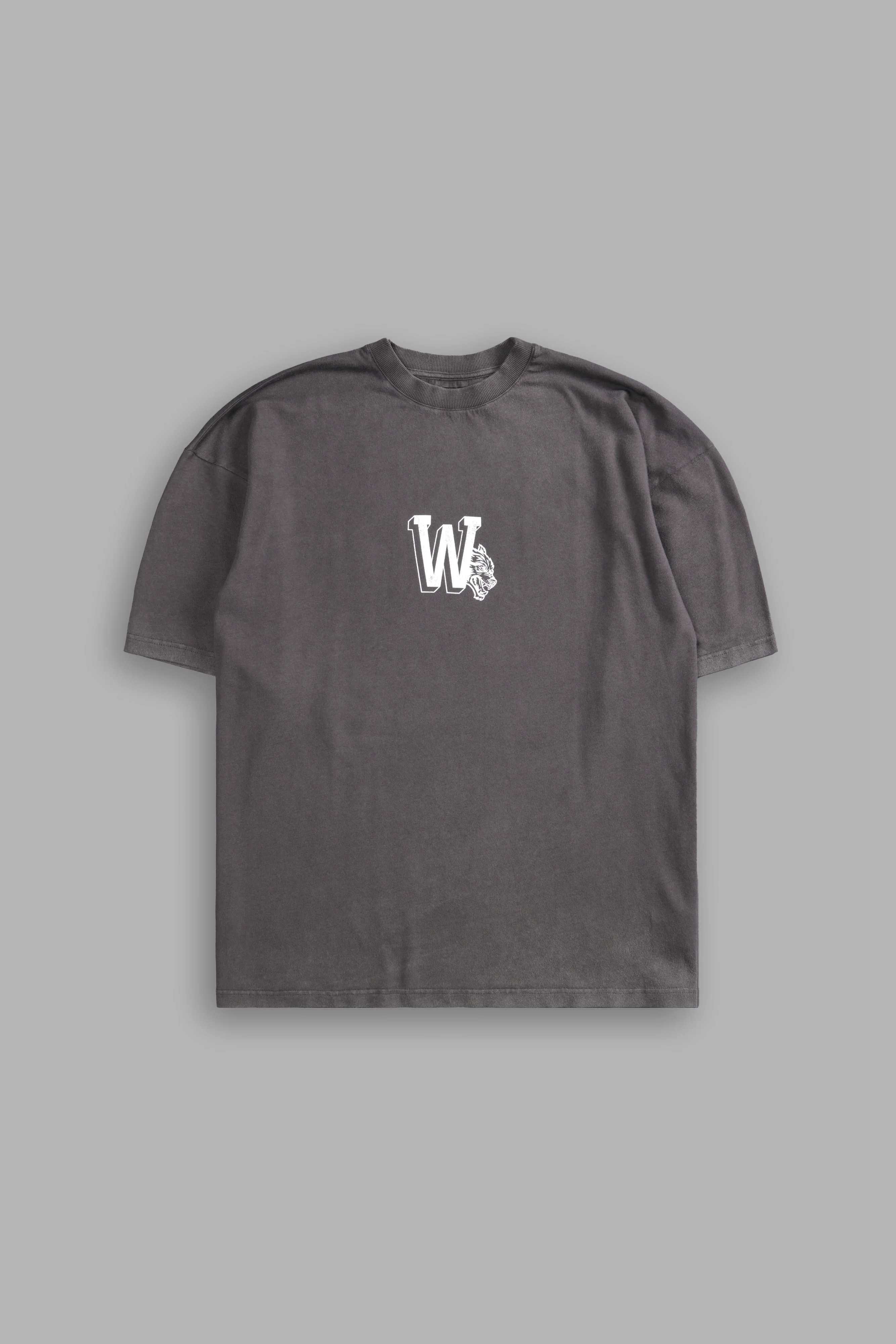 Our Stamp "Premium" Oversized Tee in Wolf Gray - Image 2