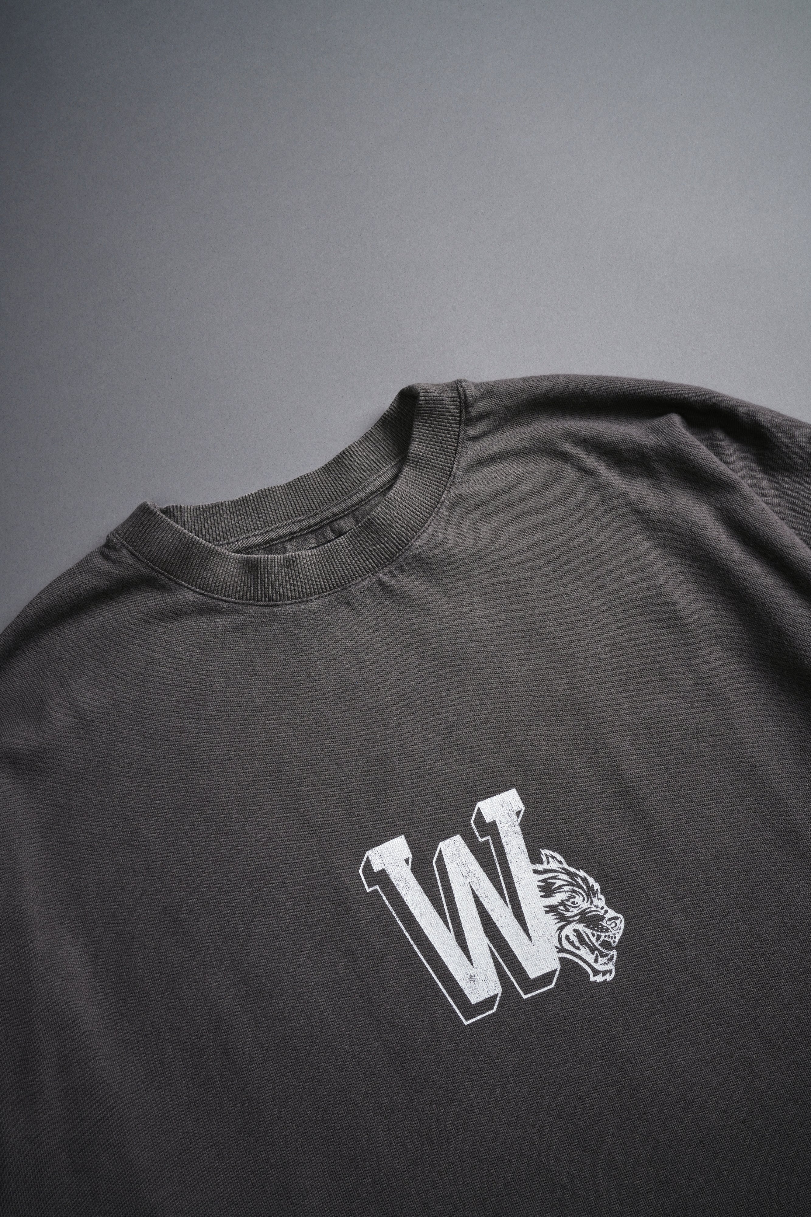 Our Stamp "Premium" Oversized Tee in Wolf Gray - Image 6