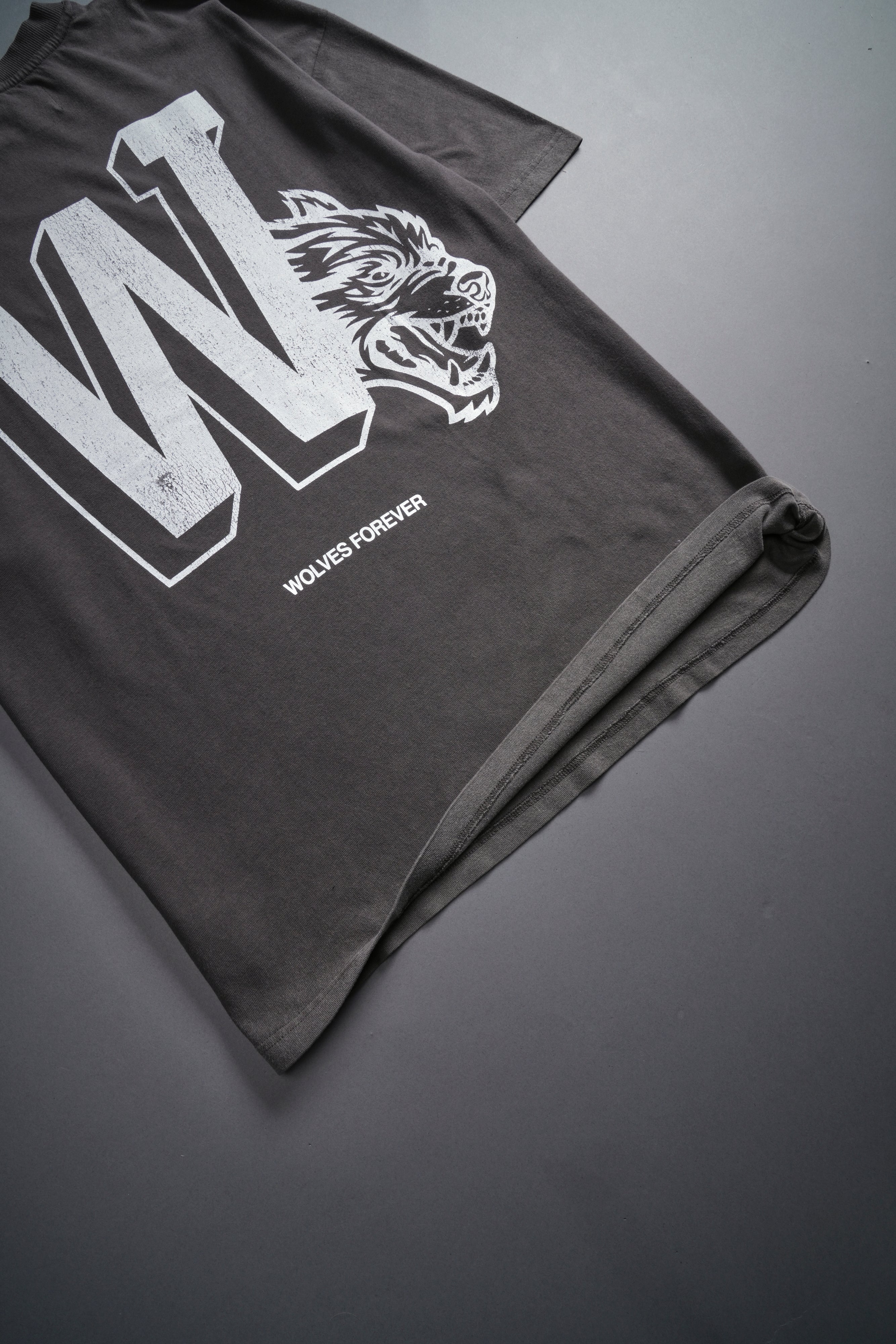Our Stamp "Premium" Oversized Tee in Wolf Gray - Image 8
