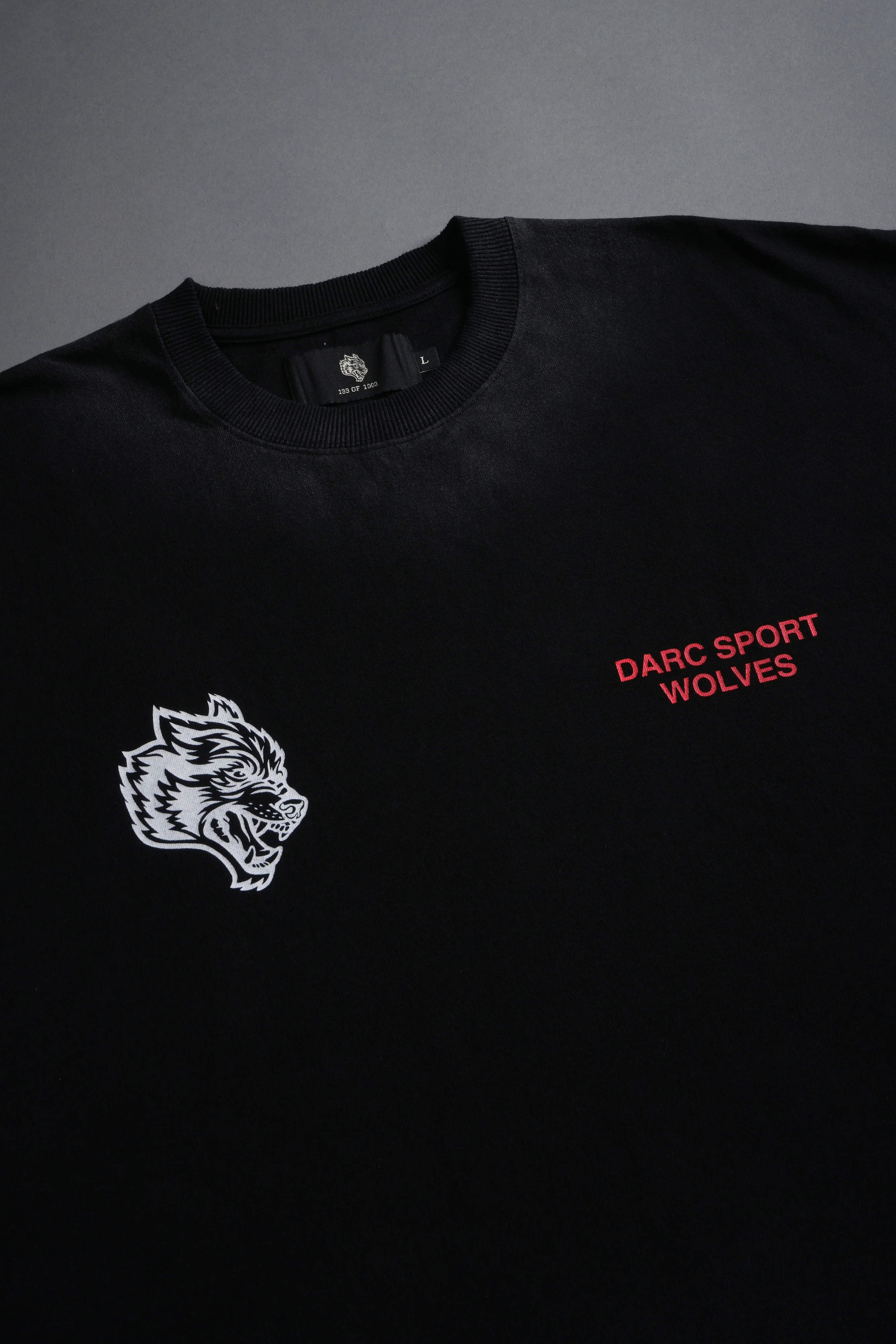 Pegasus Storm Grunge Cut-Off Tee in Black Drift Wash - Image 4