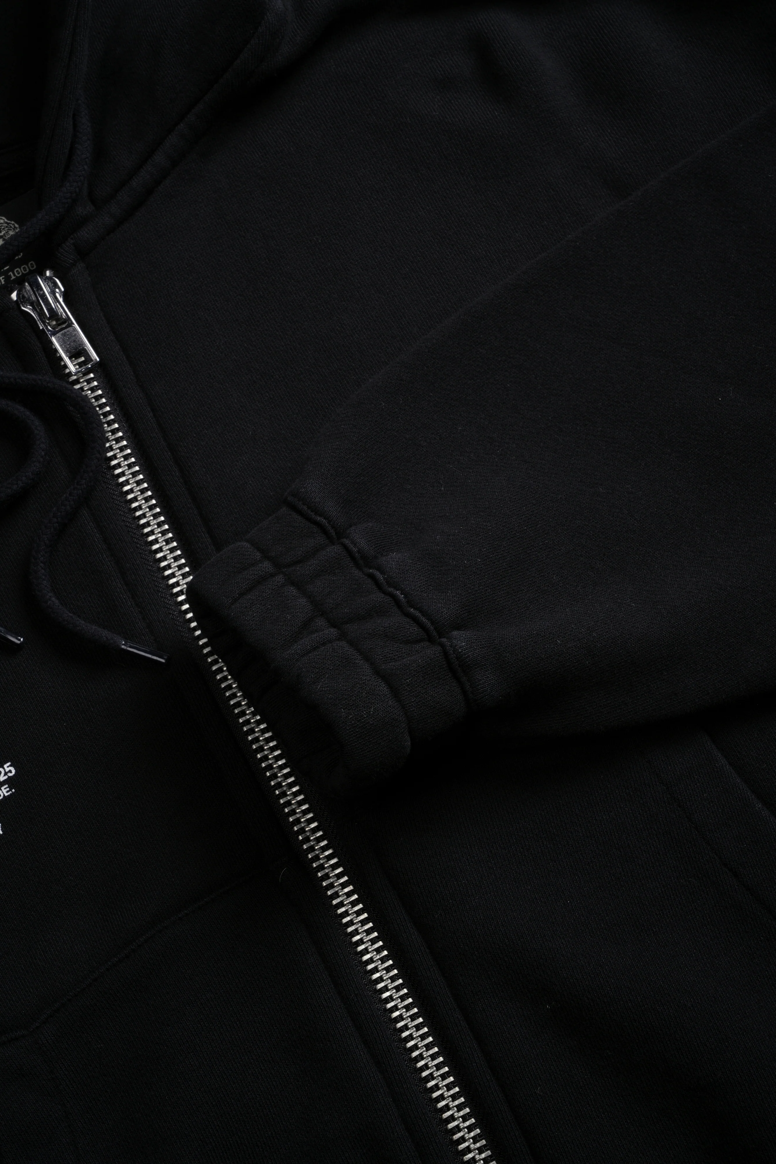 Pyramid V2 "Chambers" (Cropped) Zip Hoodie in Black - Image 8