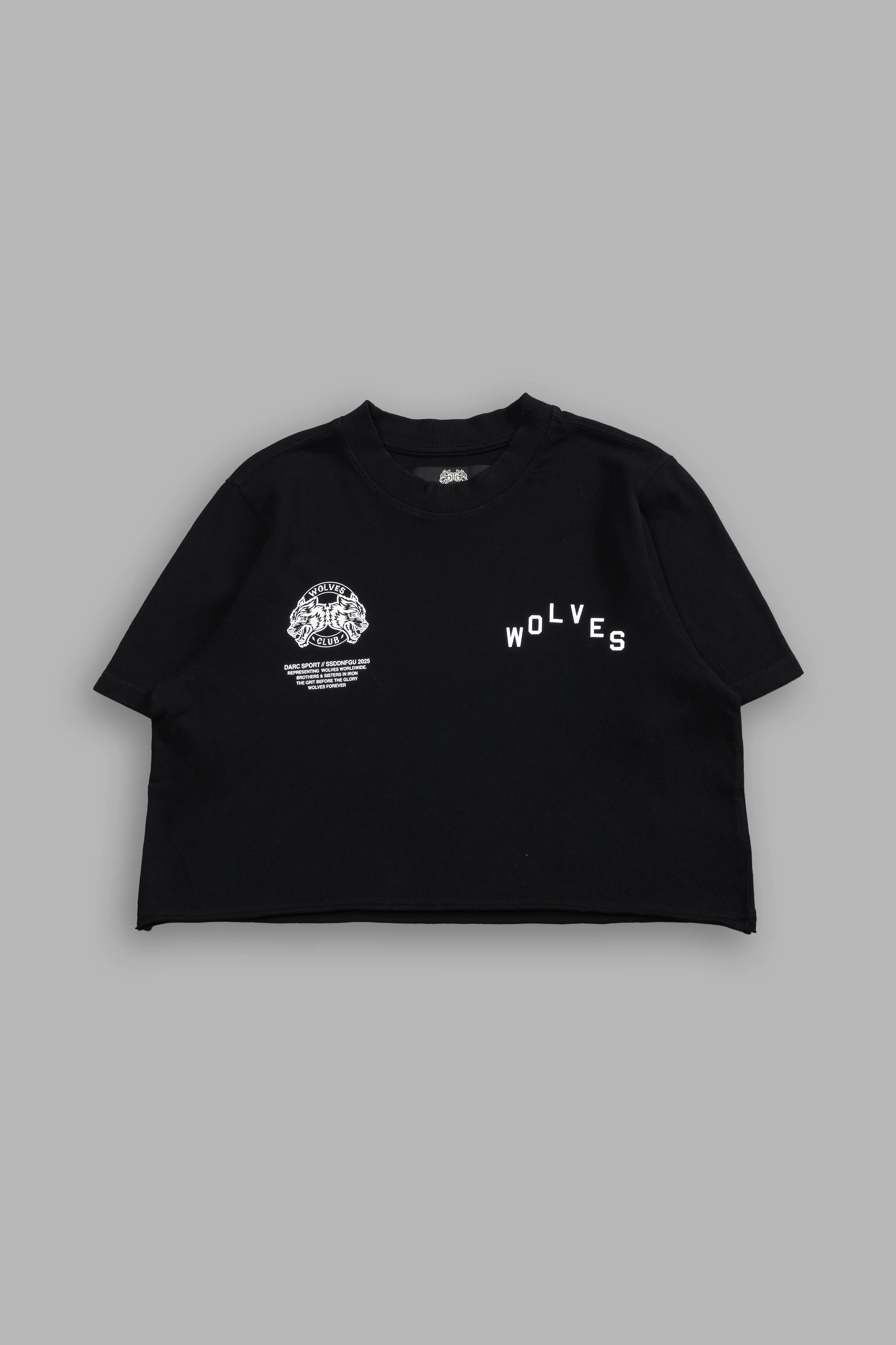 Pyramid V2 "Premium" (Cropped) Tee in Black - Image 3