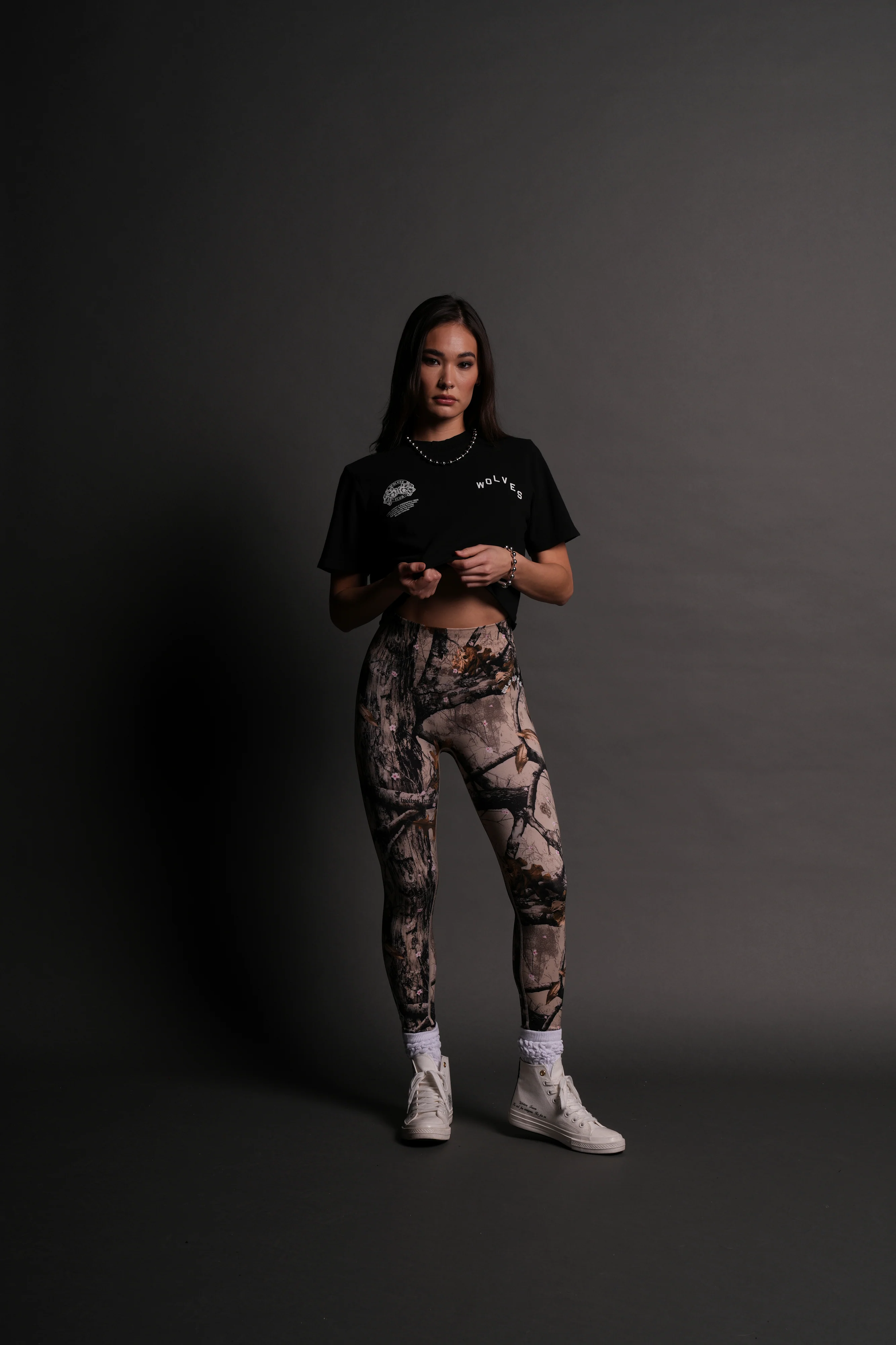 Pyramid V2 "Premium" (Cropped) Tee in Black - Image 4