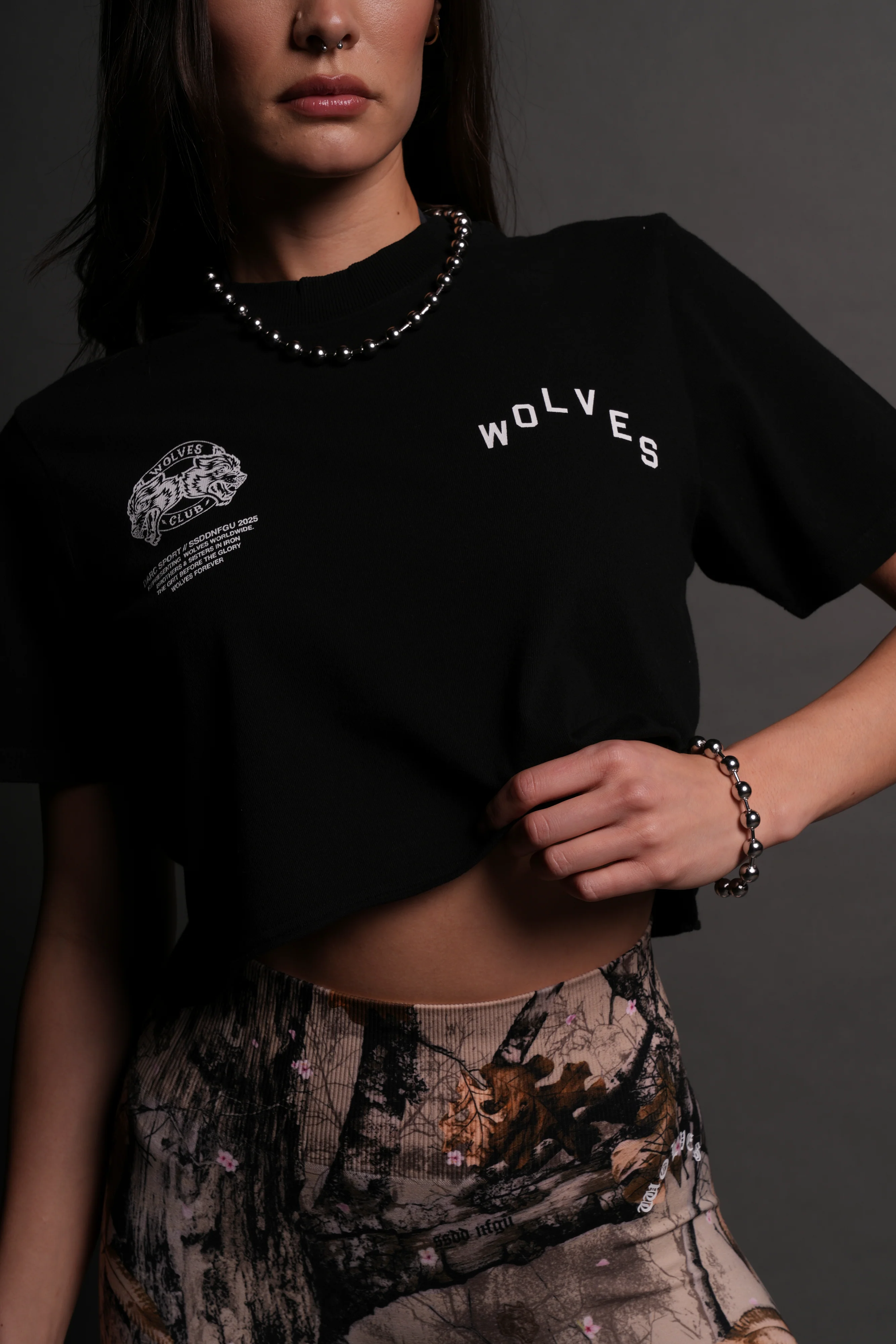 Pyramid V2 "Premium" (Cropped) Tee in Black - Image 7
