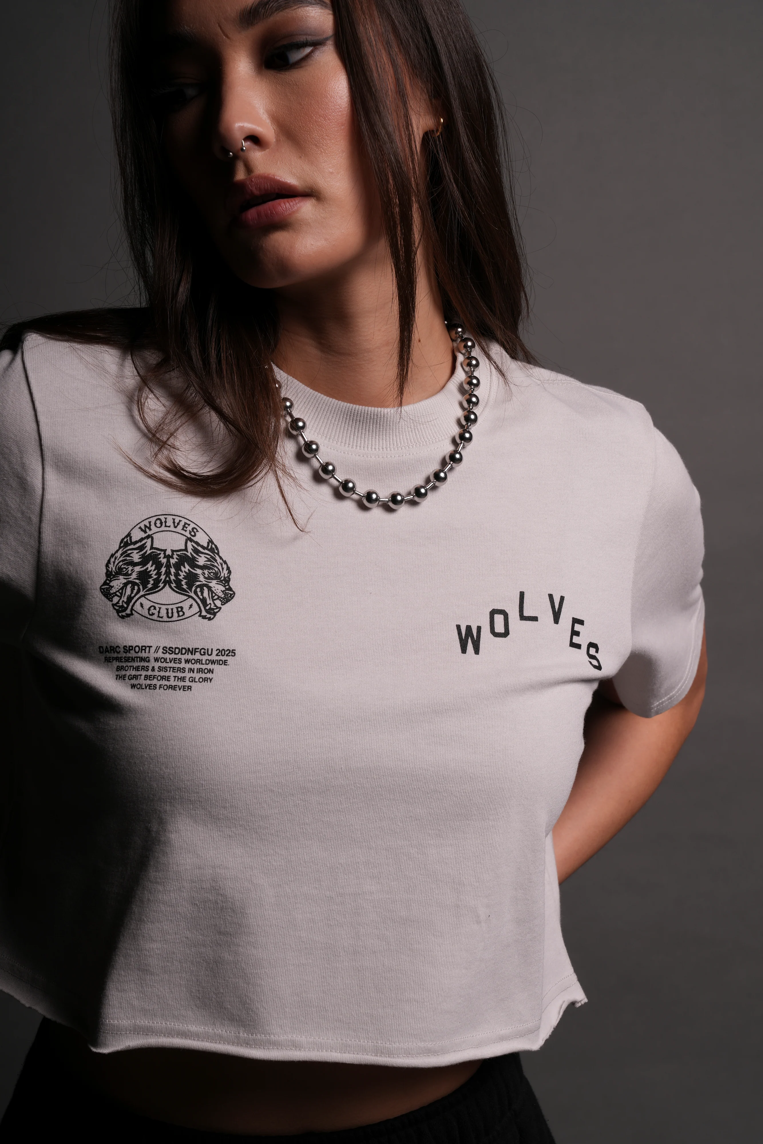 Pyramid V2 "Premium" (Cropped) Tee in Stone - Image 7