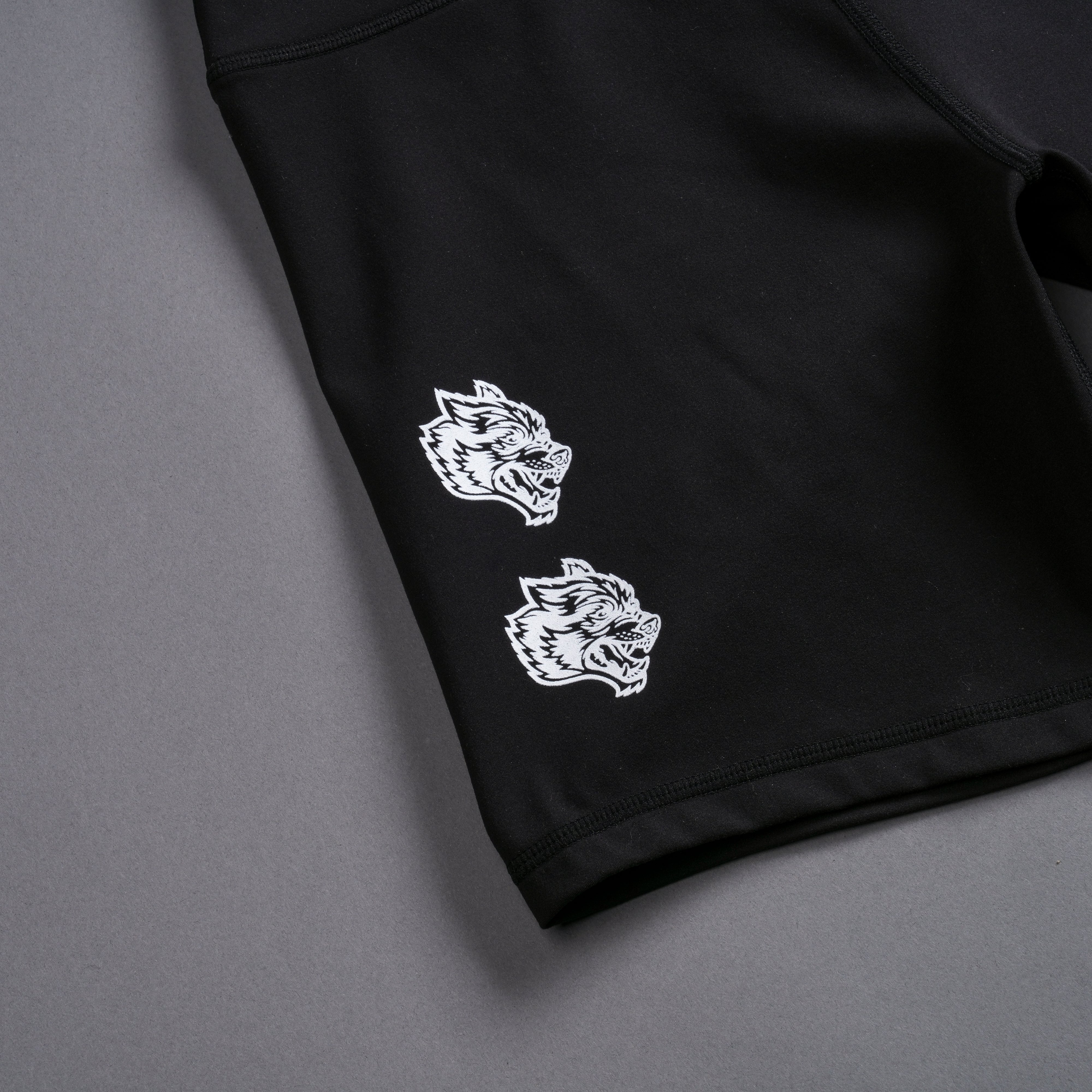 Quad Wolf Energy Training Shorts in Black - Image 6