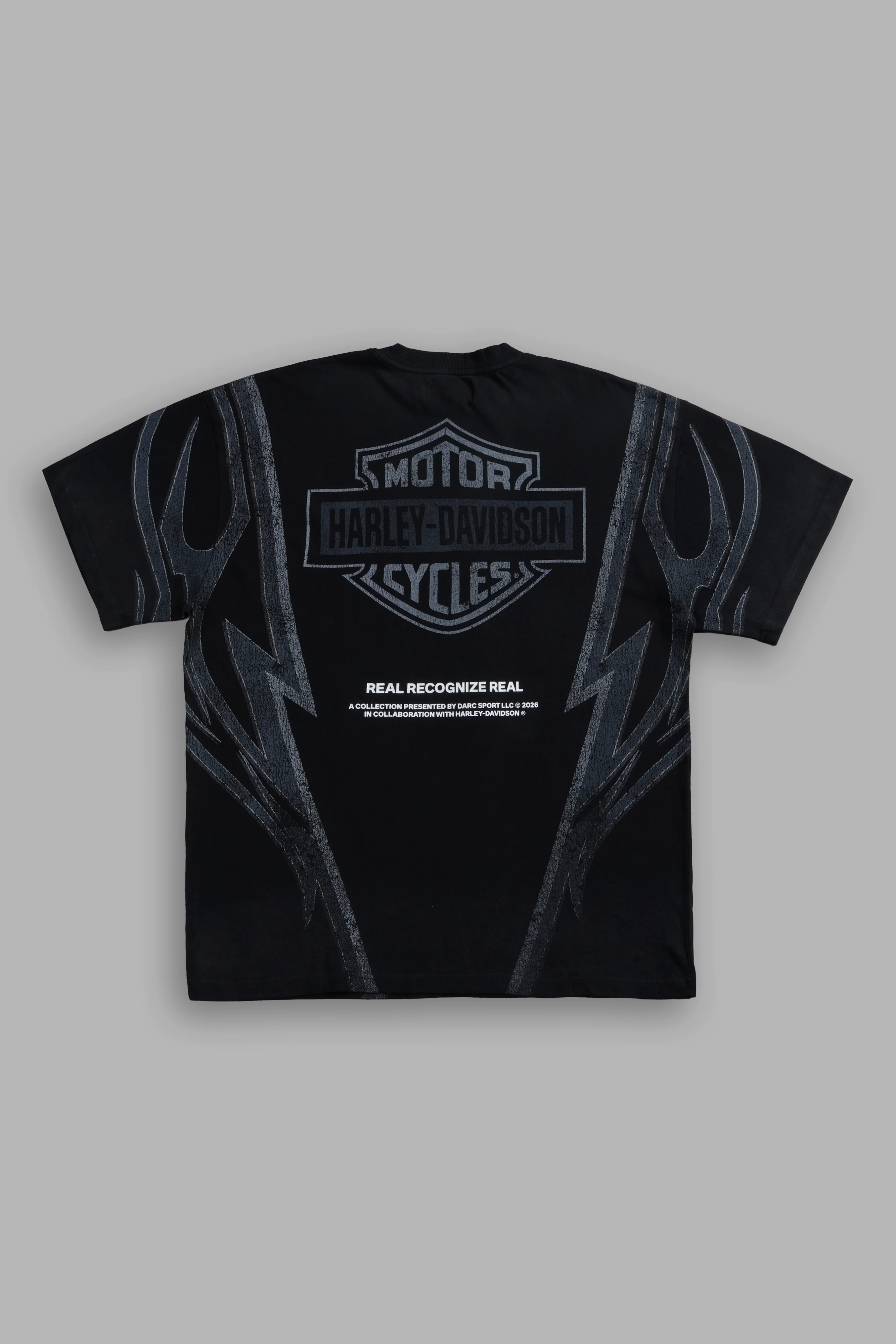 Real Recognize Real Unisex Premium Oversized Tee in Black Drift Wash - Image 9