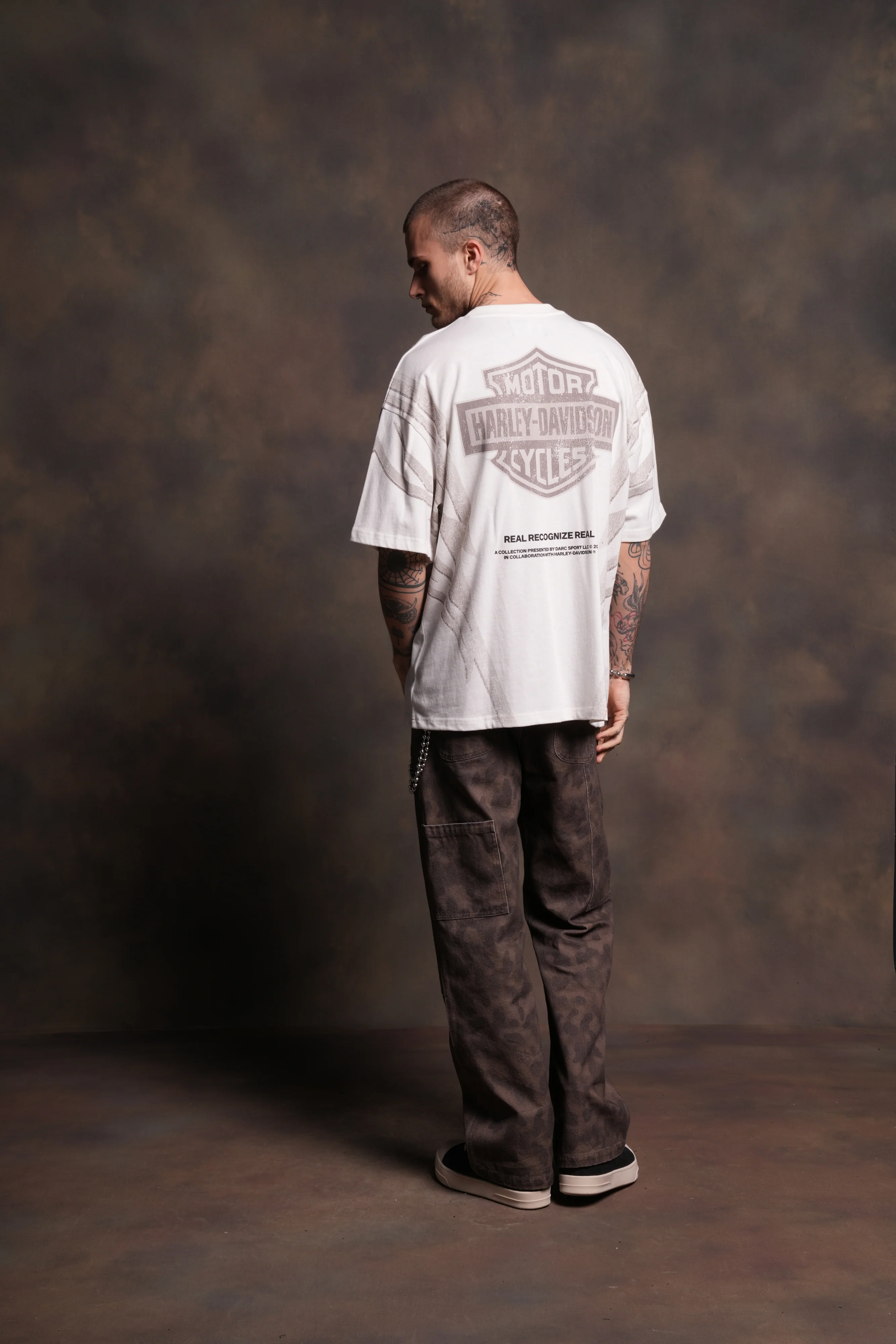 Real Recognize Real Unisex Premium Oversized Tee in Cream - Image 6