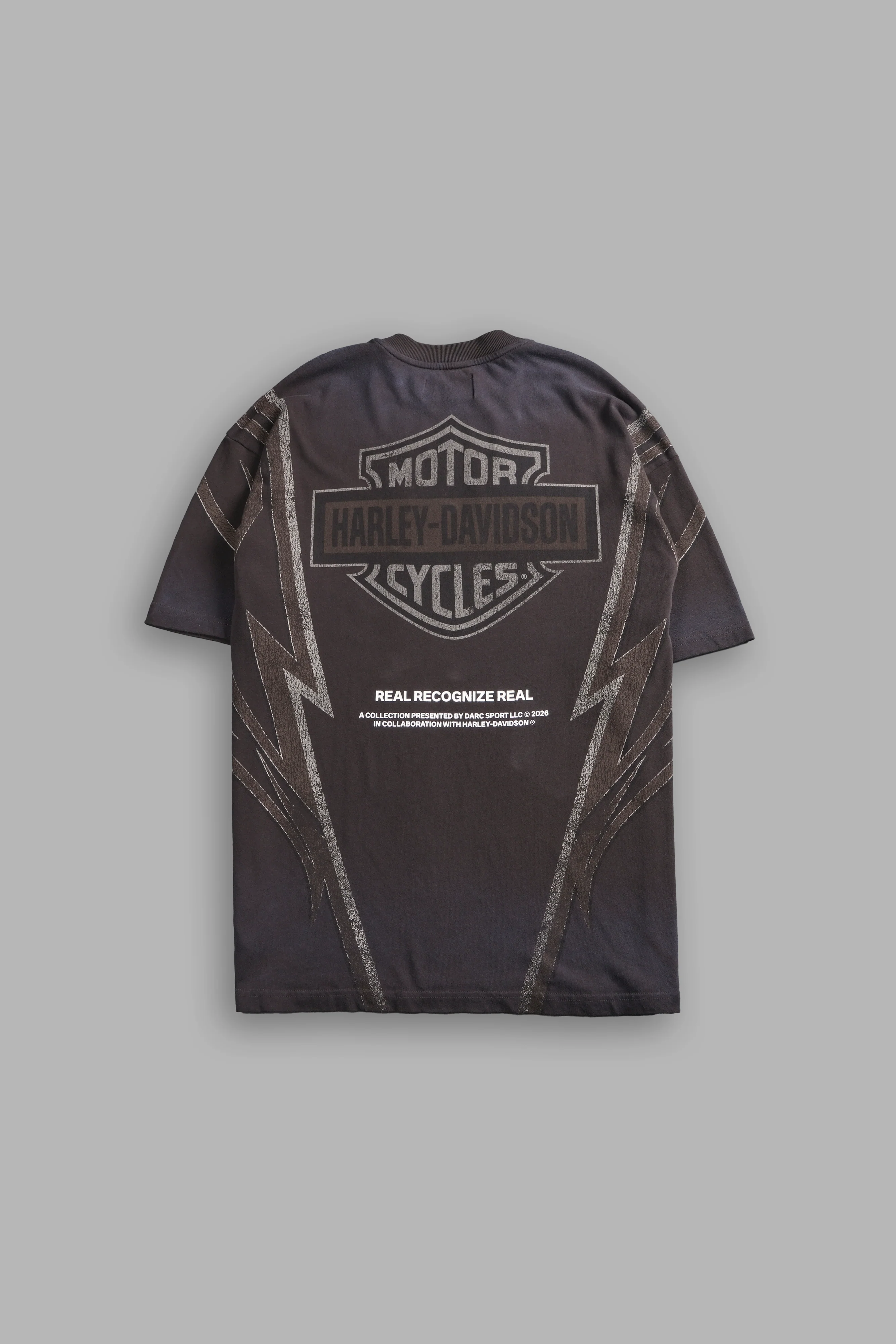 Real Recognize Real Unisex Premium Oversized Tee in Darc Brown Drift Wash - Image 3