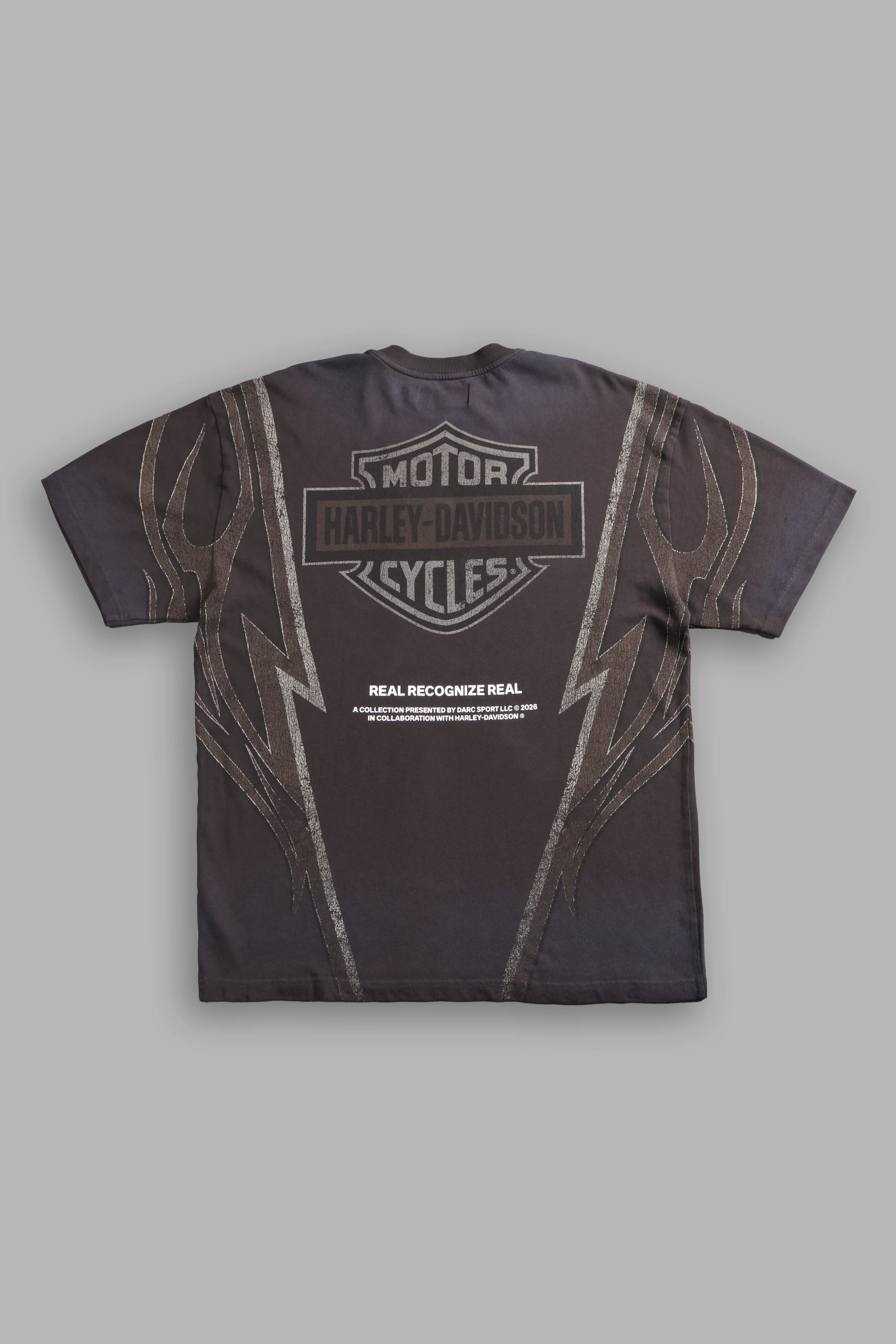 Real Recognize Real Unisex Premium Oversized Tee in Darc Brown Drift Wash - Image 7
