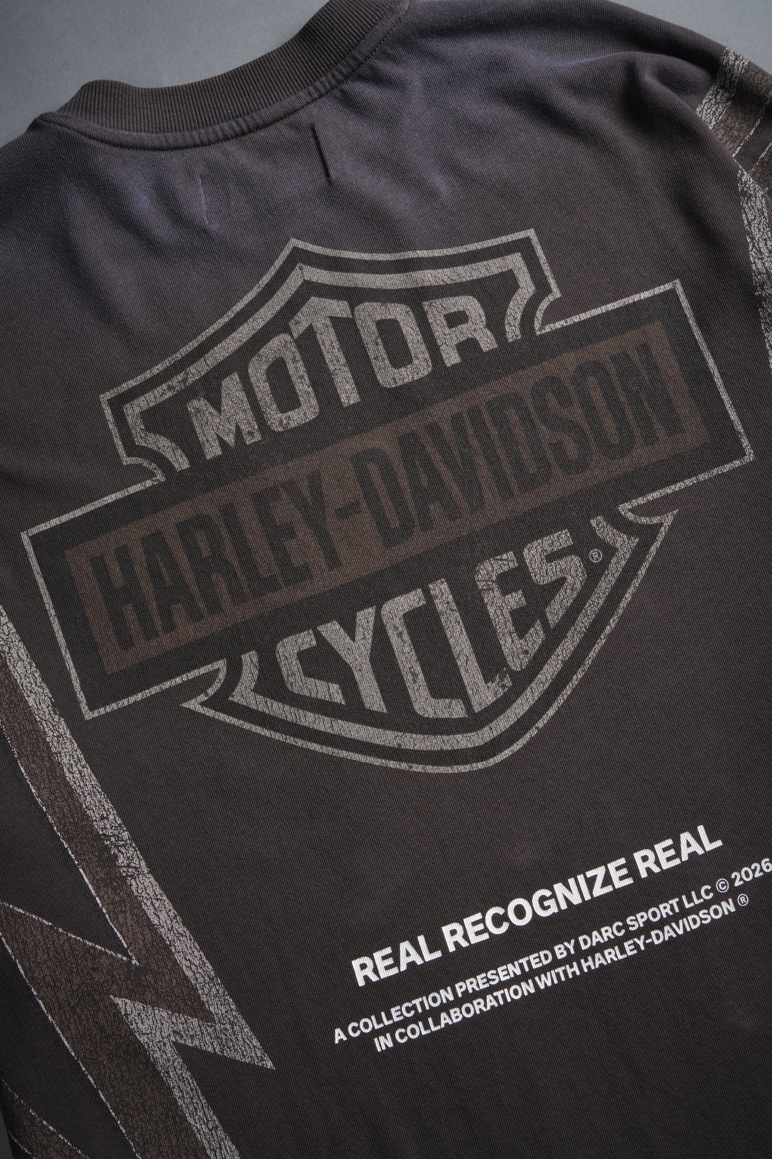Real Recognize Real Unisex Premium Oversized Tee in Darc Brown Drift Wash - Image 9