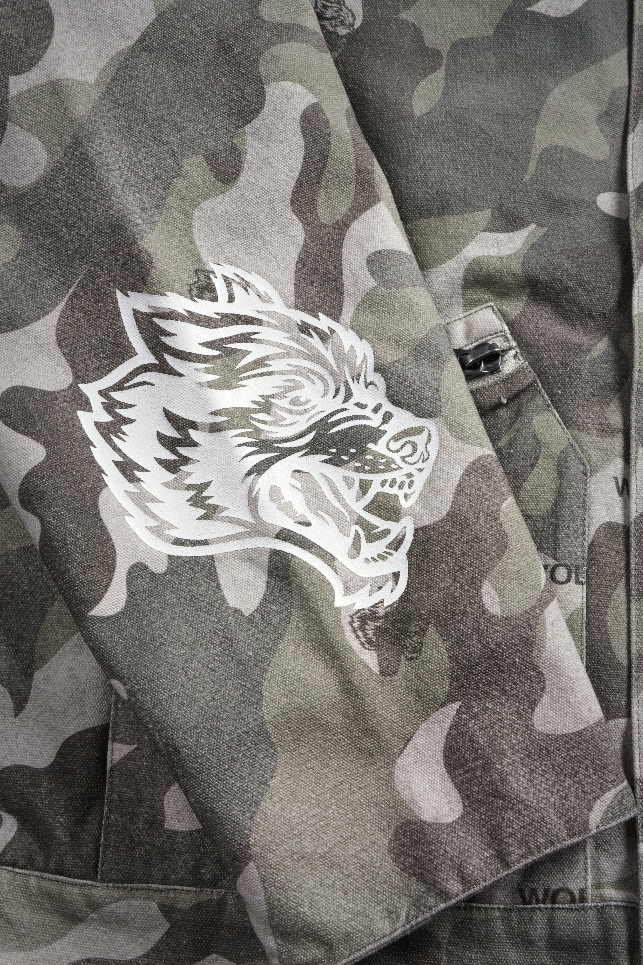 Rebel Heritage Earl Jacket in DSVD Green Camo - Image 13