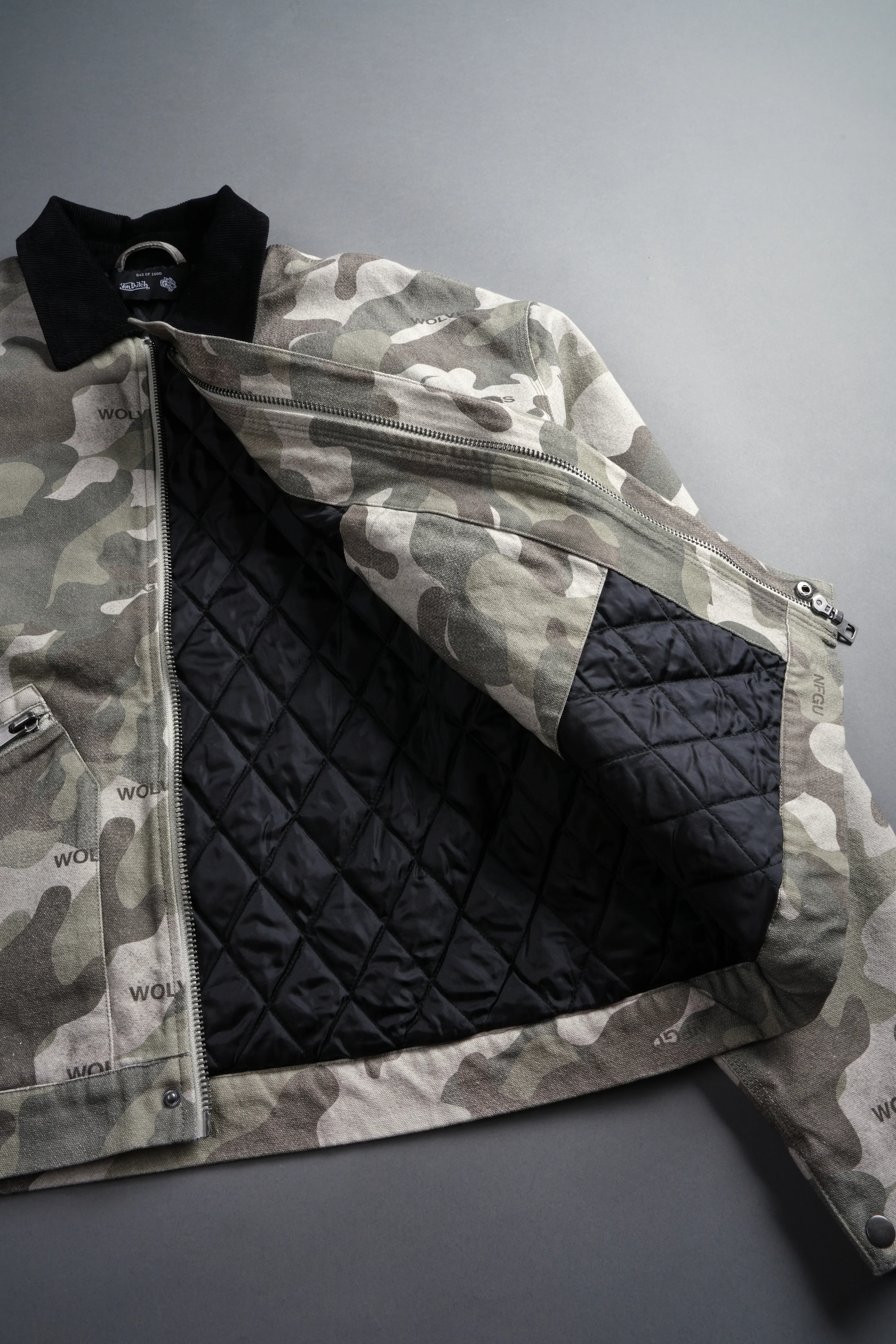 Rebel Heritage Earl Jacket in DSVD Green Camo - Image 16