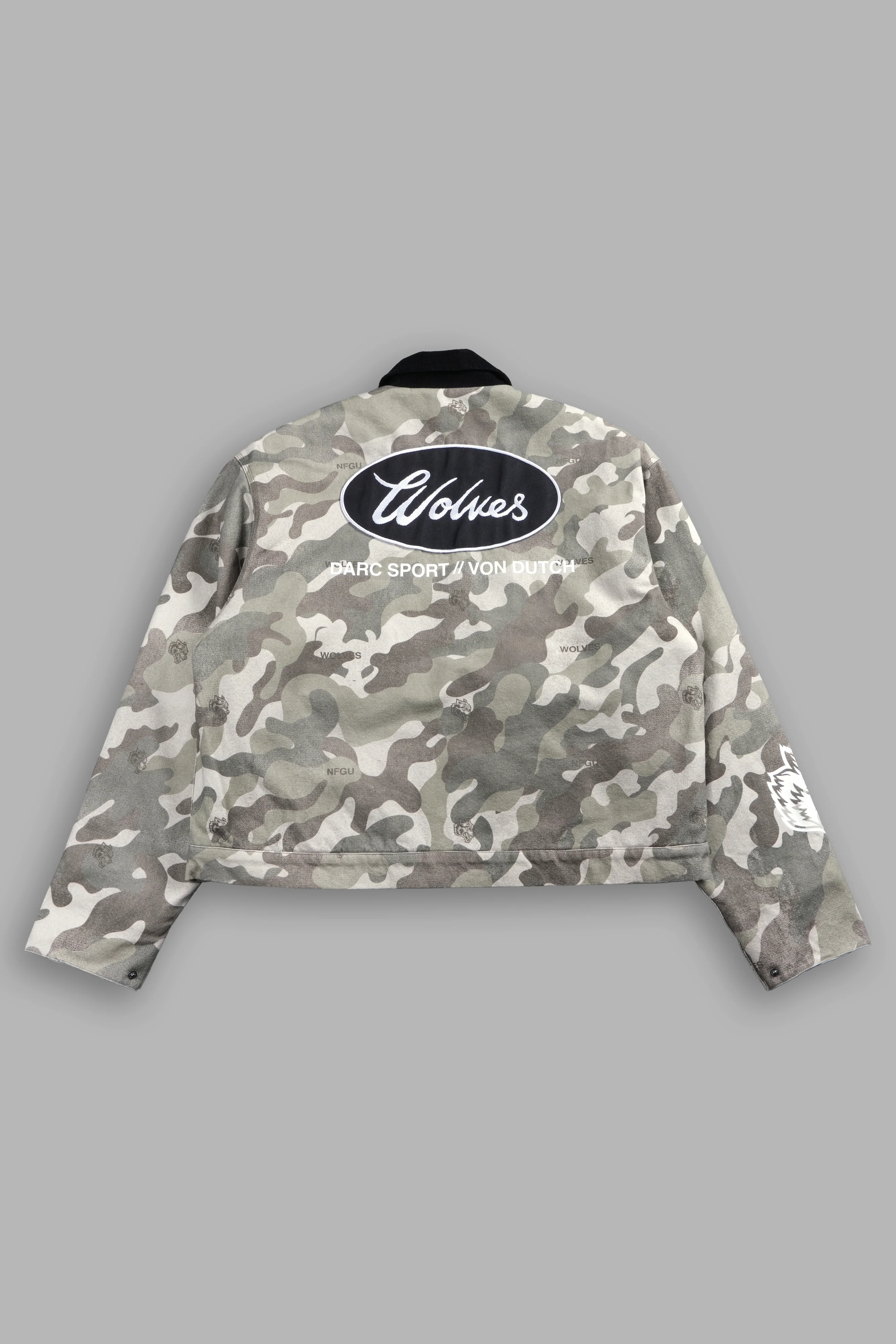 Rebel Heritage Earl Jacket in DSVD Green Camo - Image 3