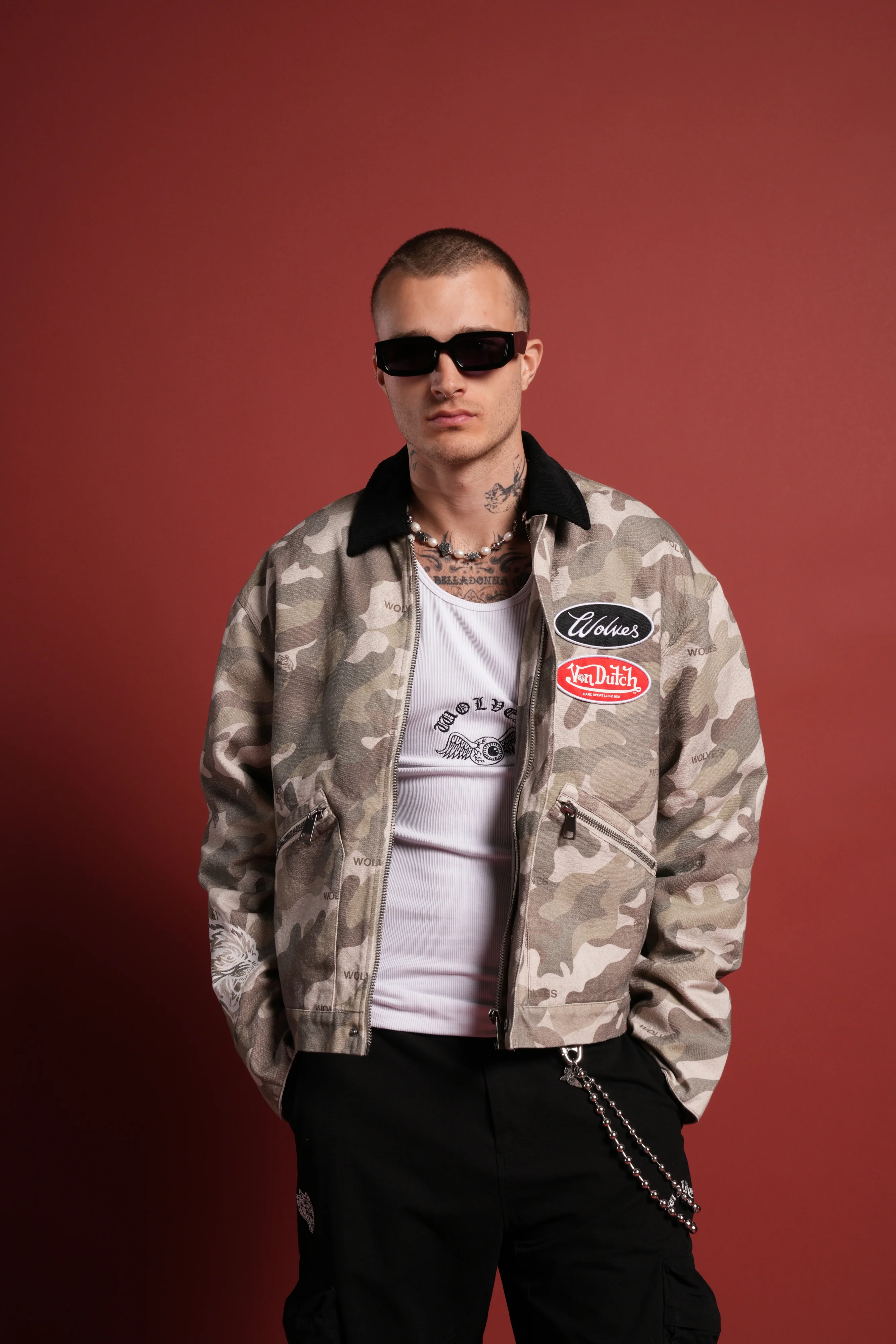 Rebel Heritage Earl Jacket in DSVD Green Camo - Image 4