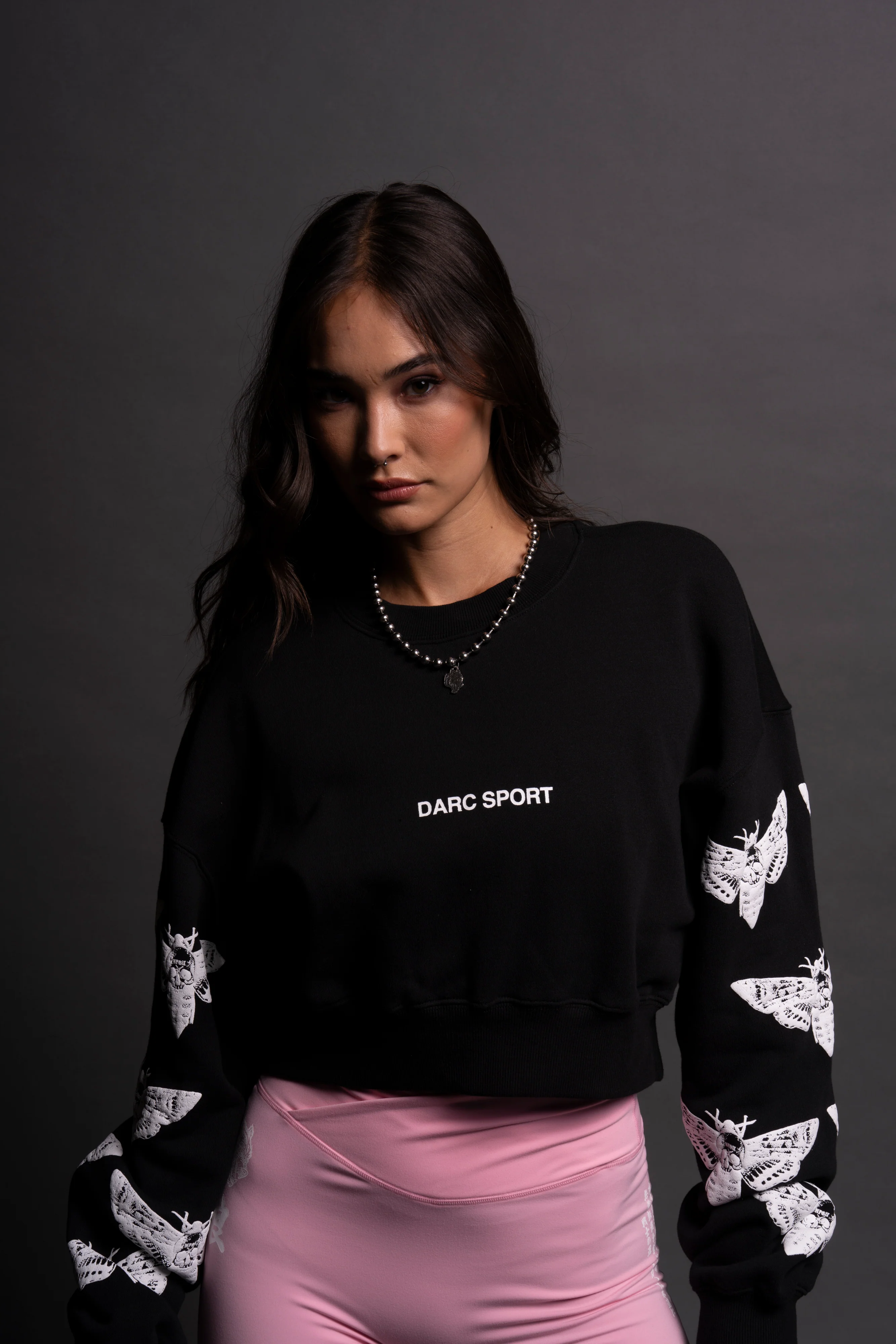 Reborn Ava Crewneck in Black - Image 9