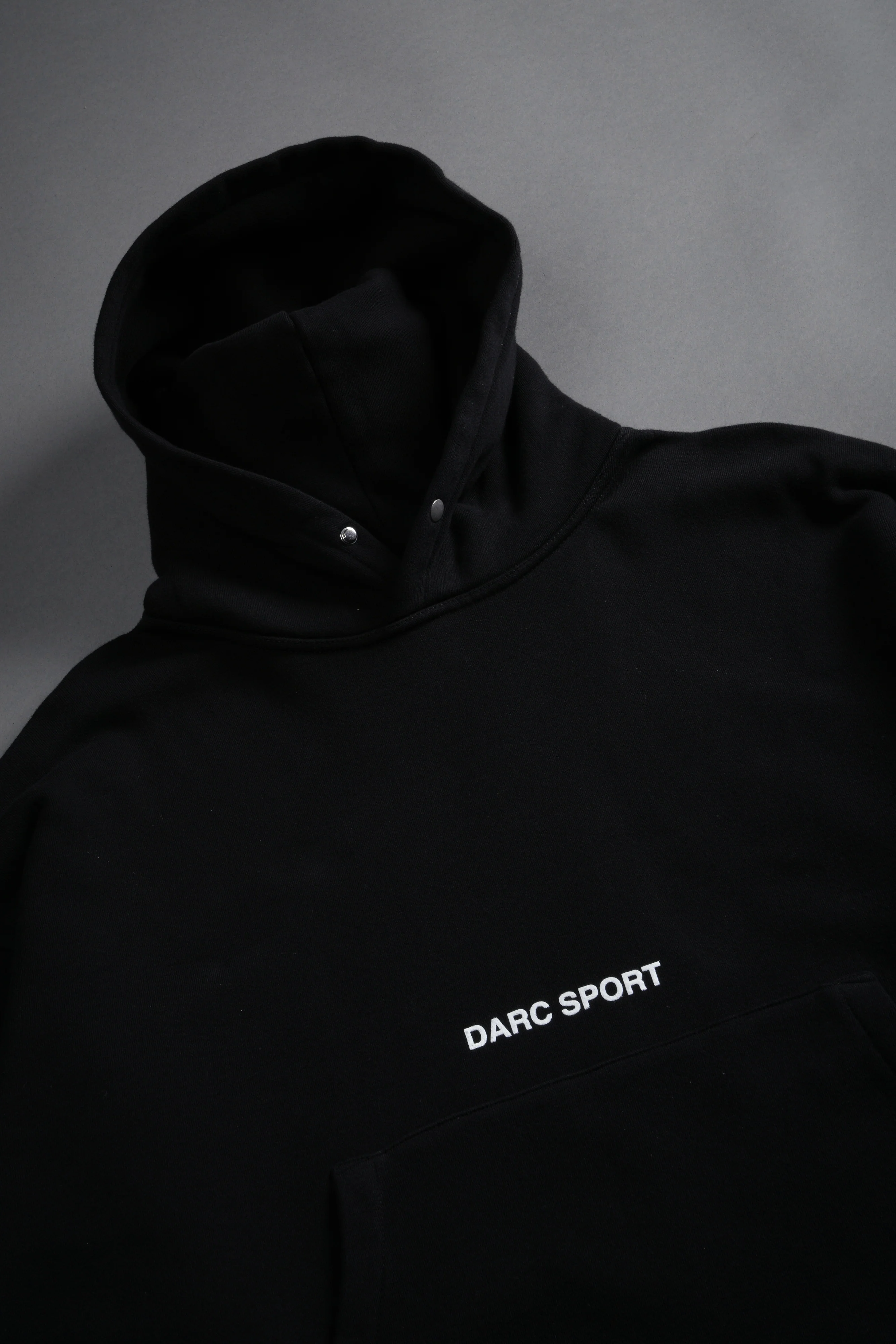 Respect Us "Box Cut" Pierce Hoodie in Black - Image 3