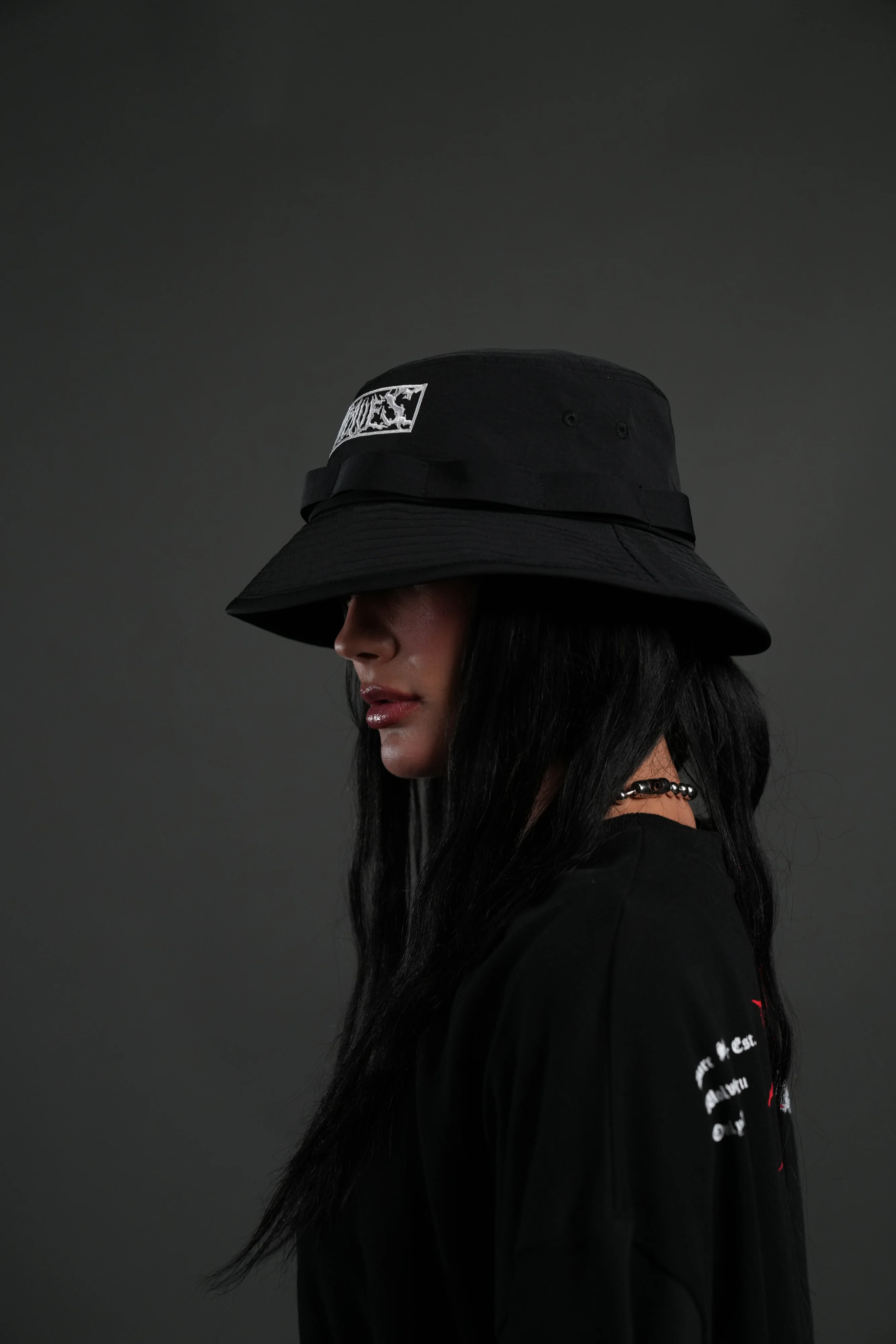 Ride the Fire Boonie Bucket Hat in Black - Image 4