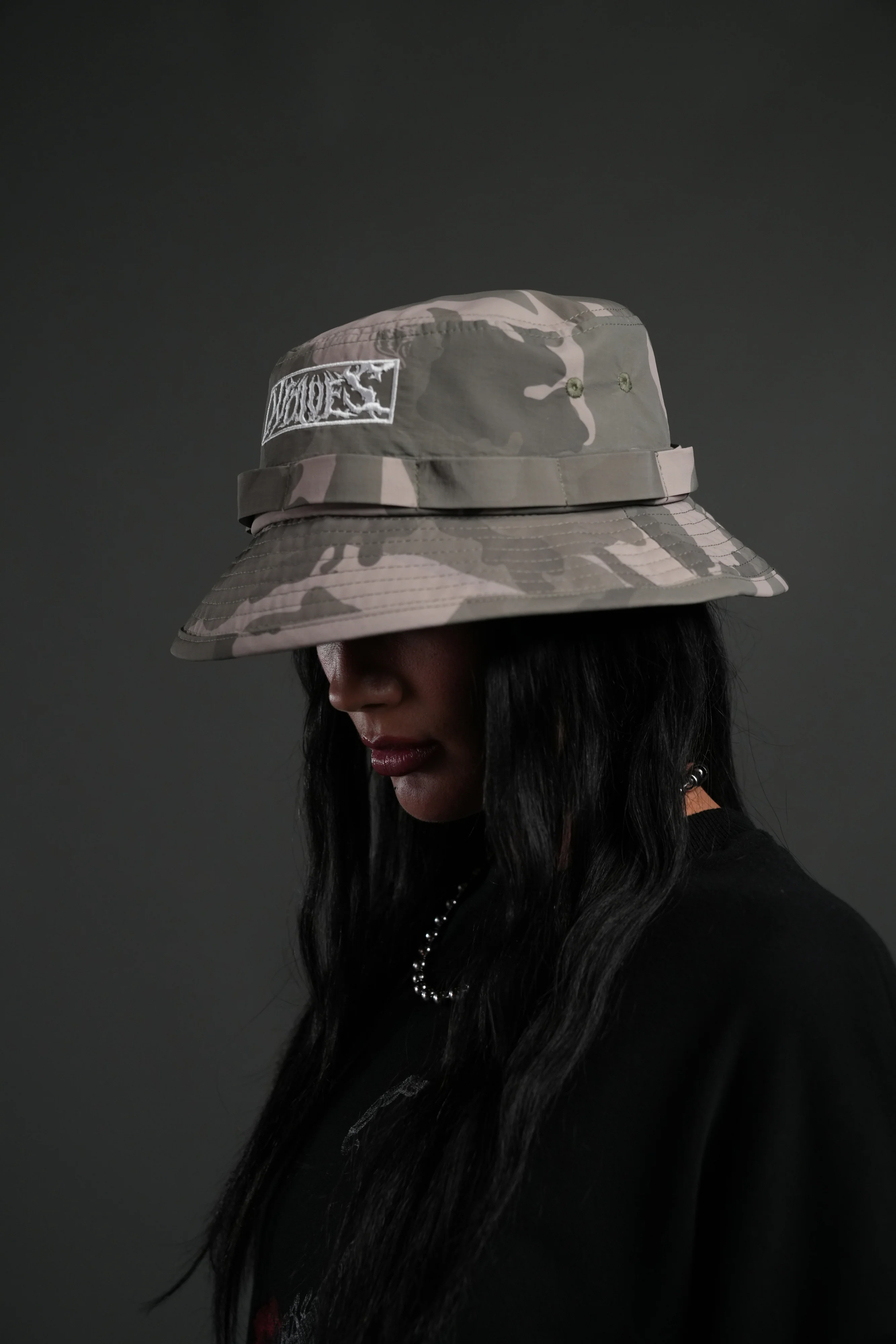 Ride the Fire Boonie Bucket Hat in Lush Vintage Woodland Camo - Image 4