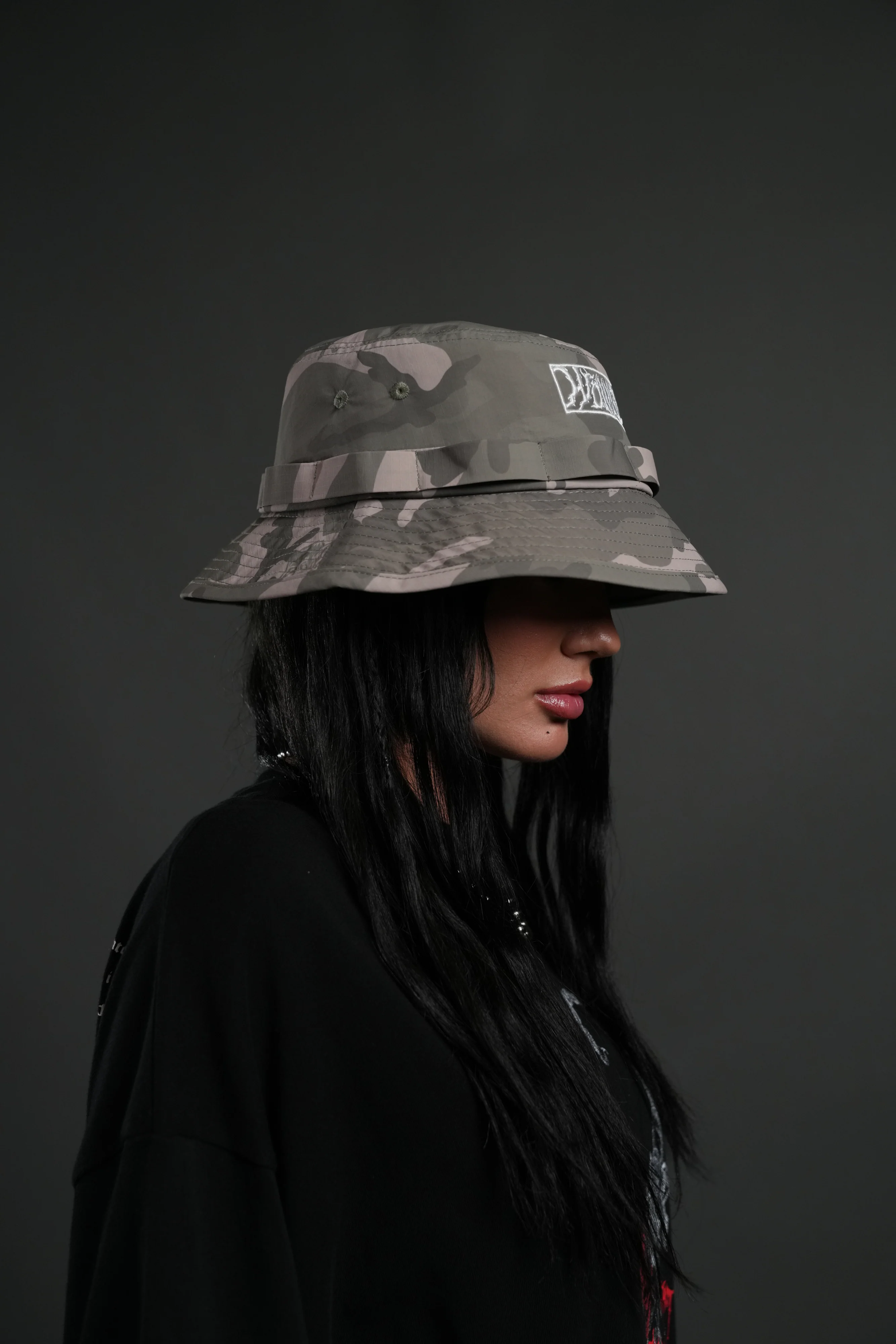 Ride the Fire Boonie Bucket Hat in Lush Vintage Woodland Camo - Image 5