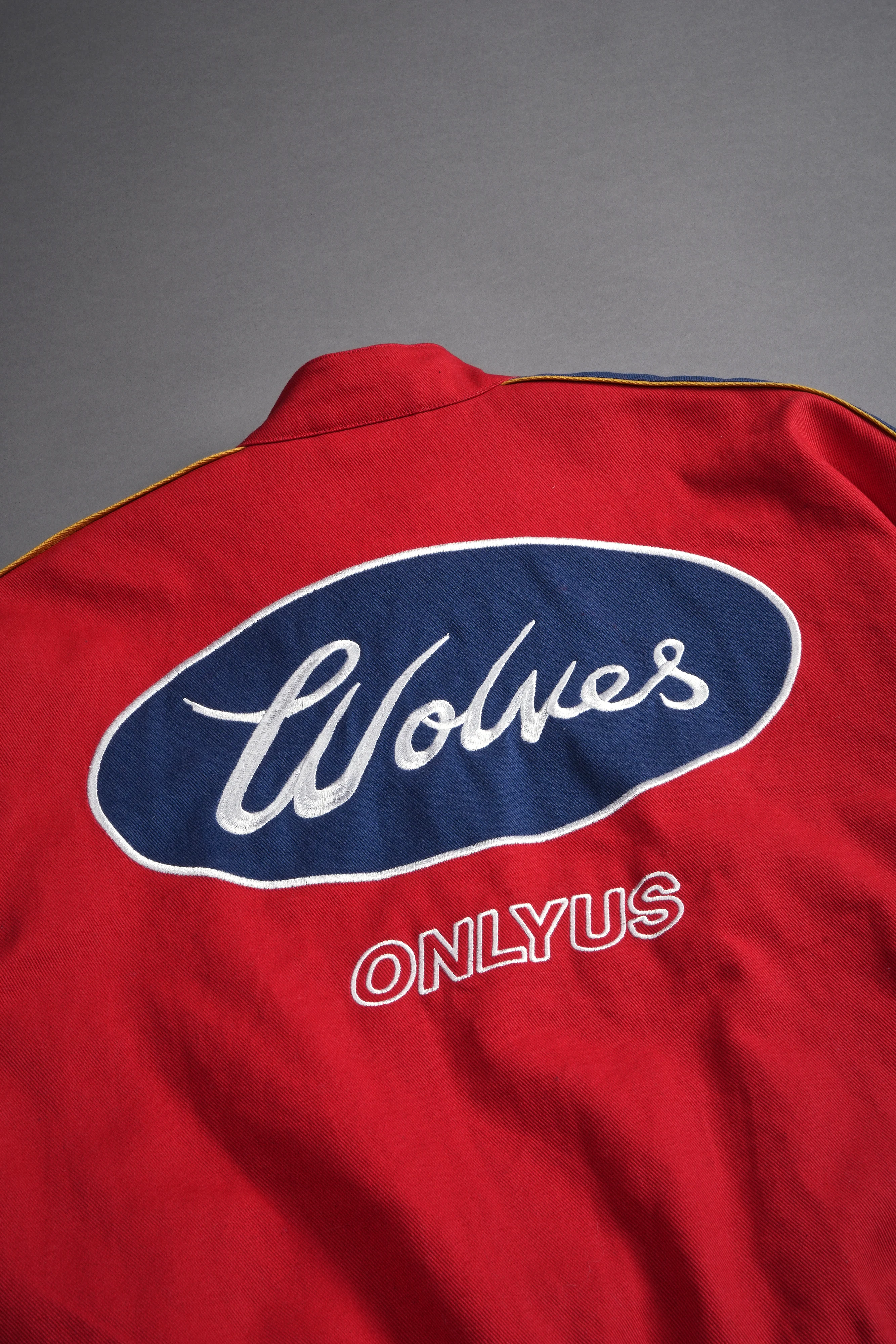 Ride The Fire Gordon Racing Jacket in Roman Red/Blue - Image 10