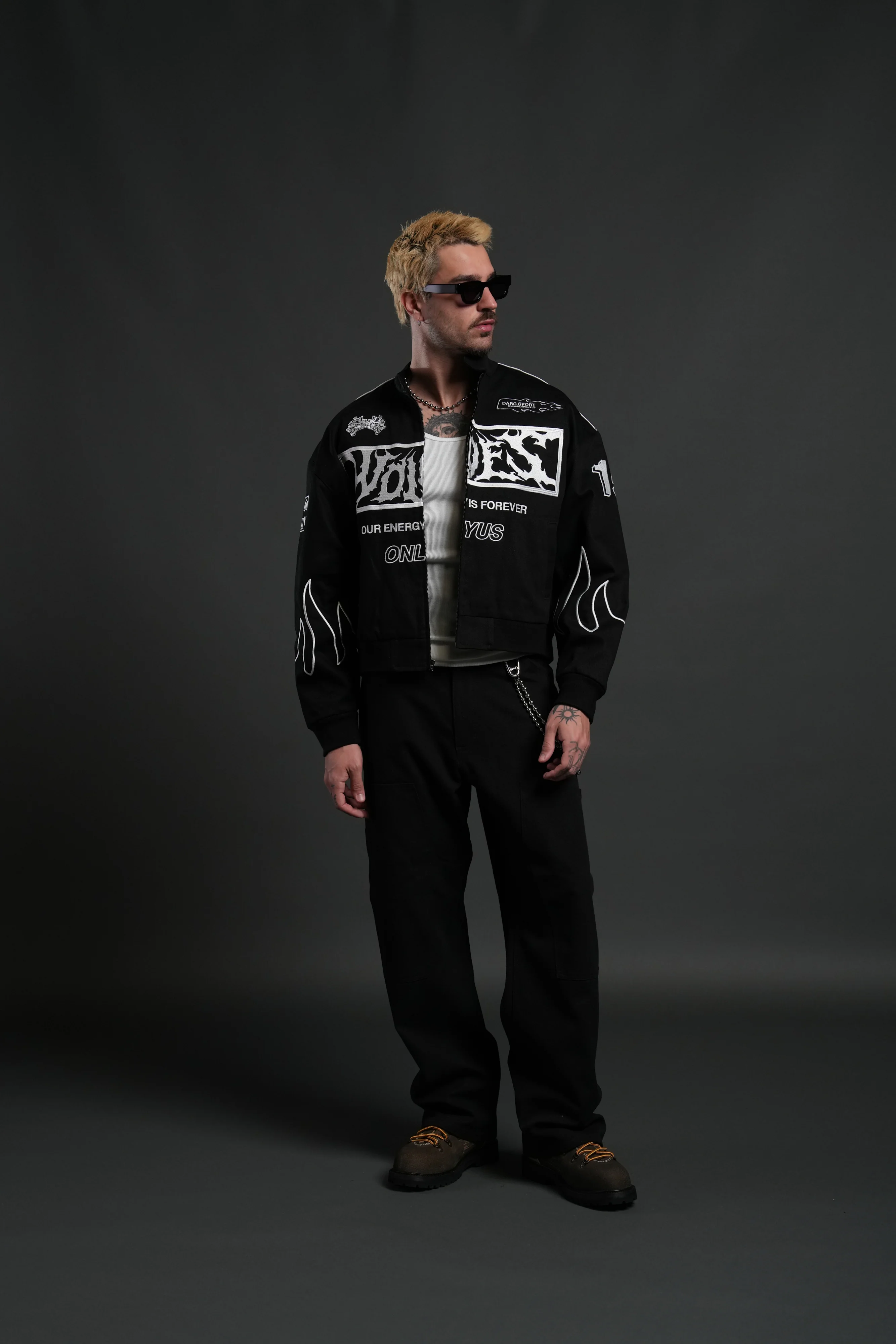 Ride The Fire V2 Gordon Racing Jacket in Black - Image 13