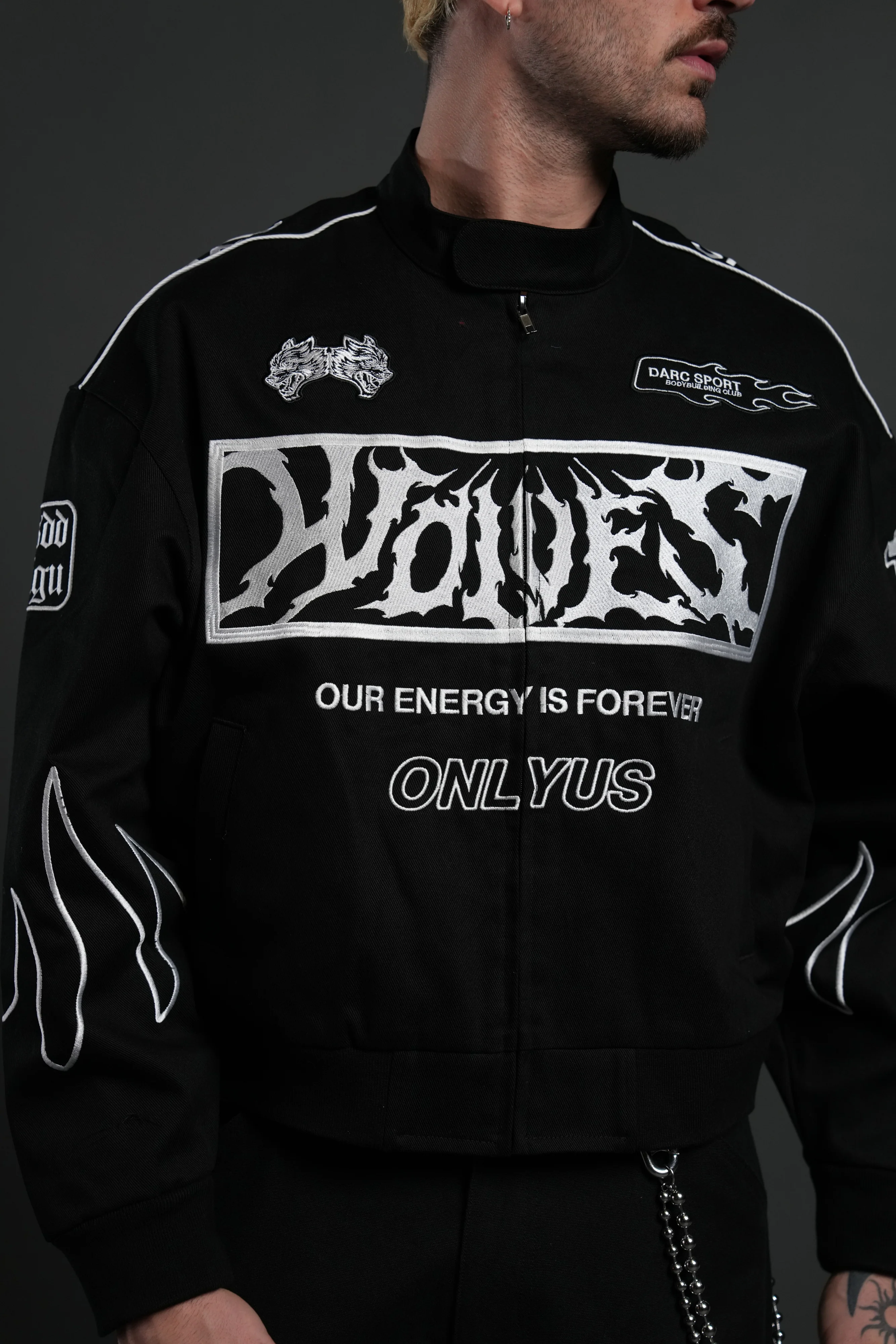 Ride The Fire V2 Gordon Racing Jacket in Black - Image 15