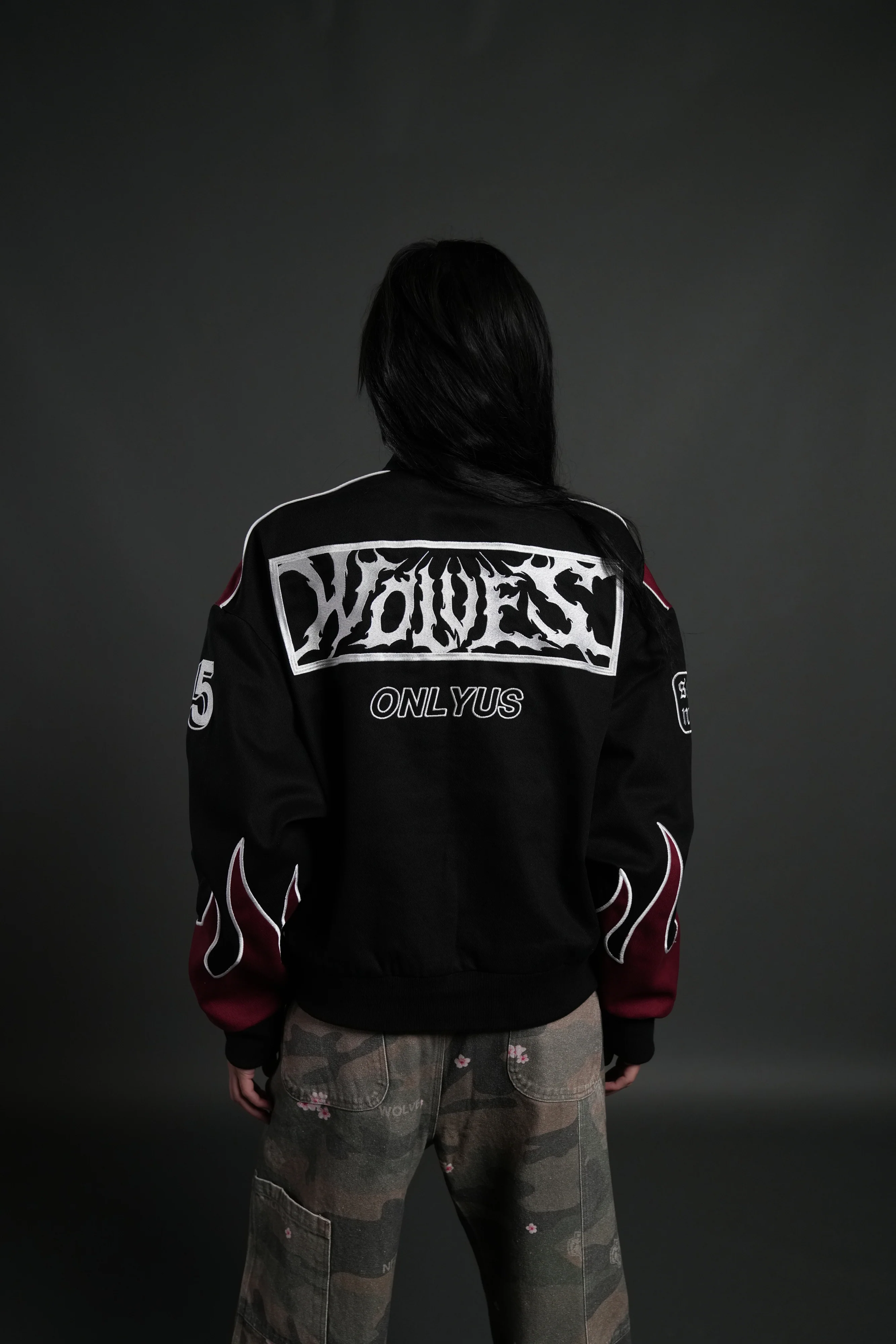 Ride The Fire V2 Gordon Racing Jacket in Black/Oxblood - Image 10