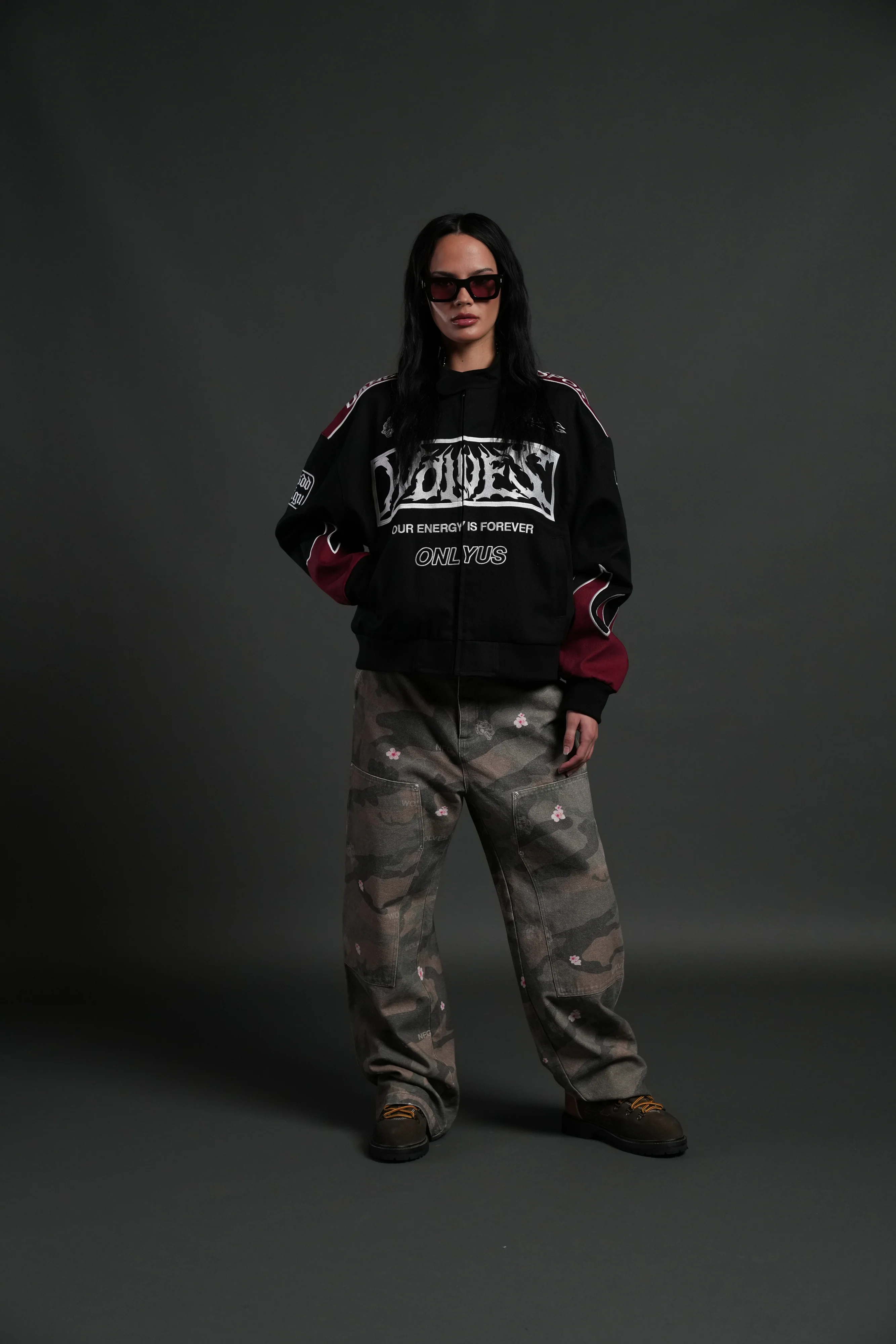 Ride The Fire V2 Gordon Racing Jacket in Black/Oxblood - Image 11