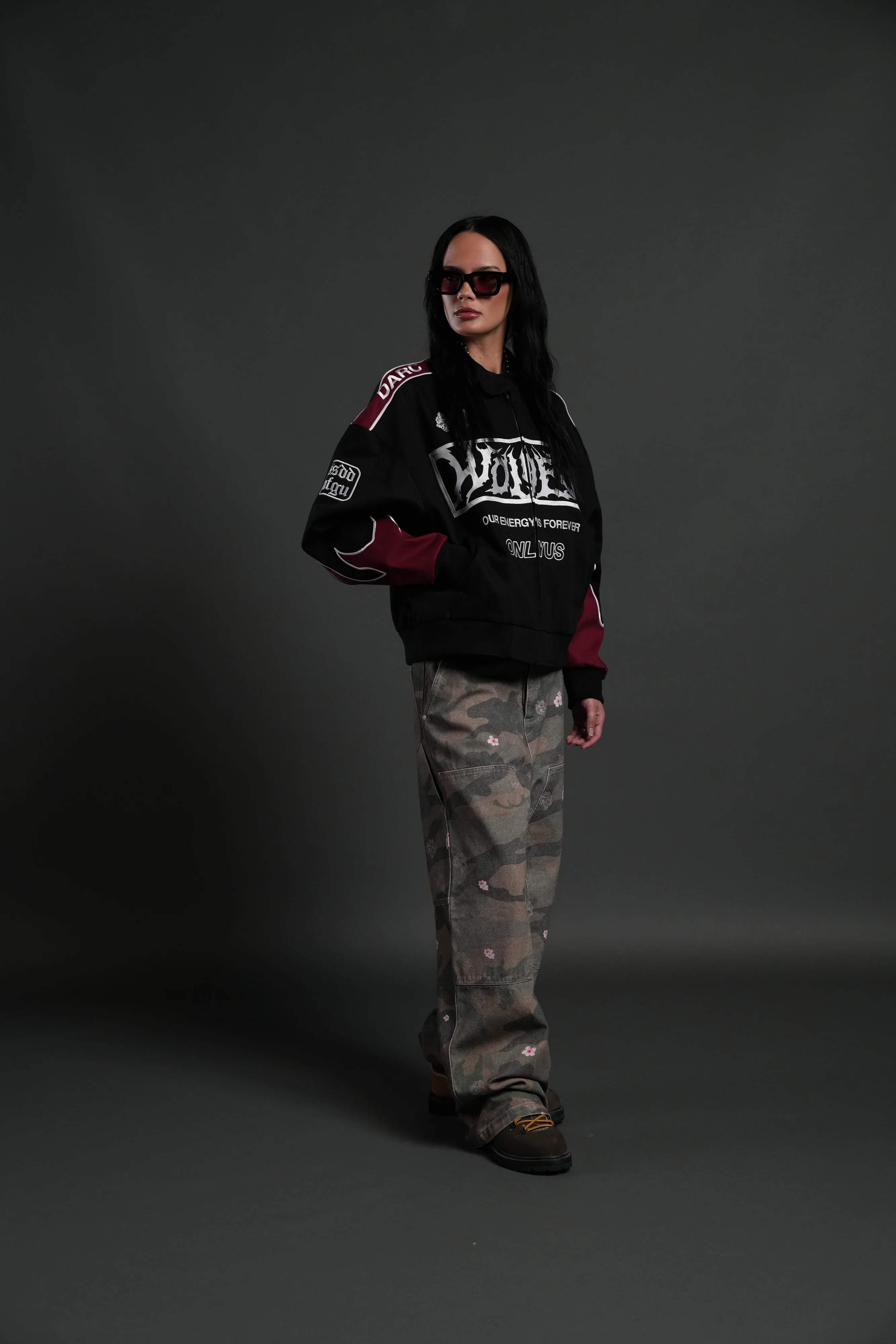 Ride The Fire V2 Gordon Racing Jacket in Black/Oxblood - Image 12