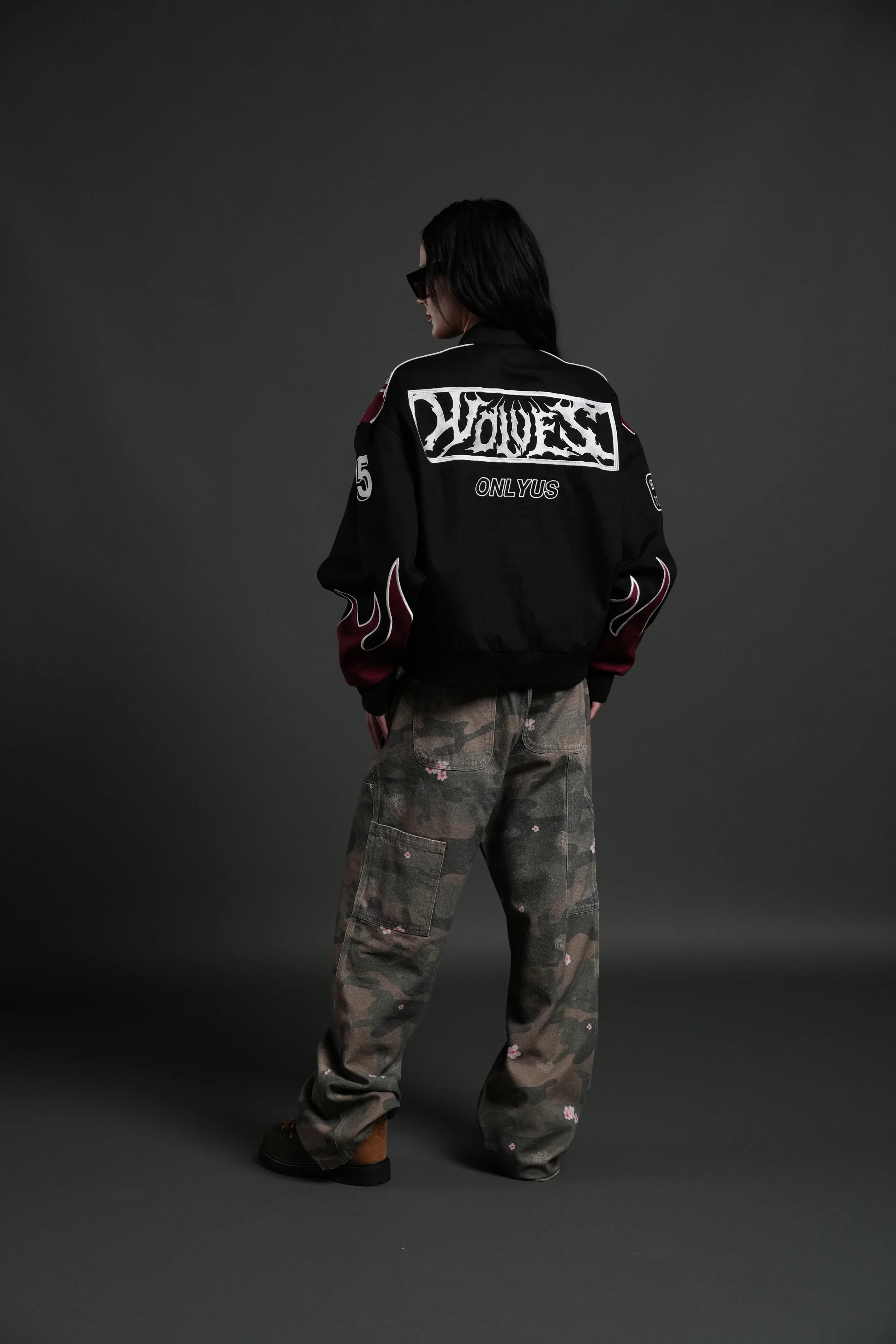 Ride The Fire V2 Gordon Racing Jacket in Black/Oxblood - Image 13