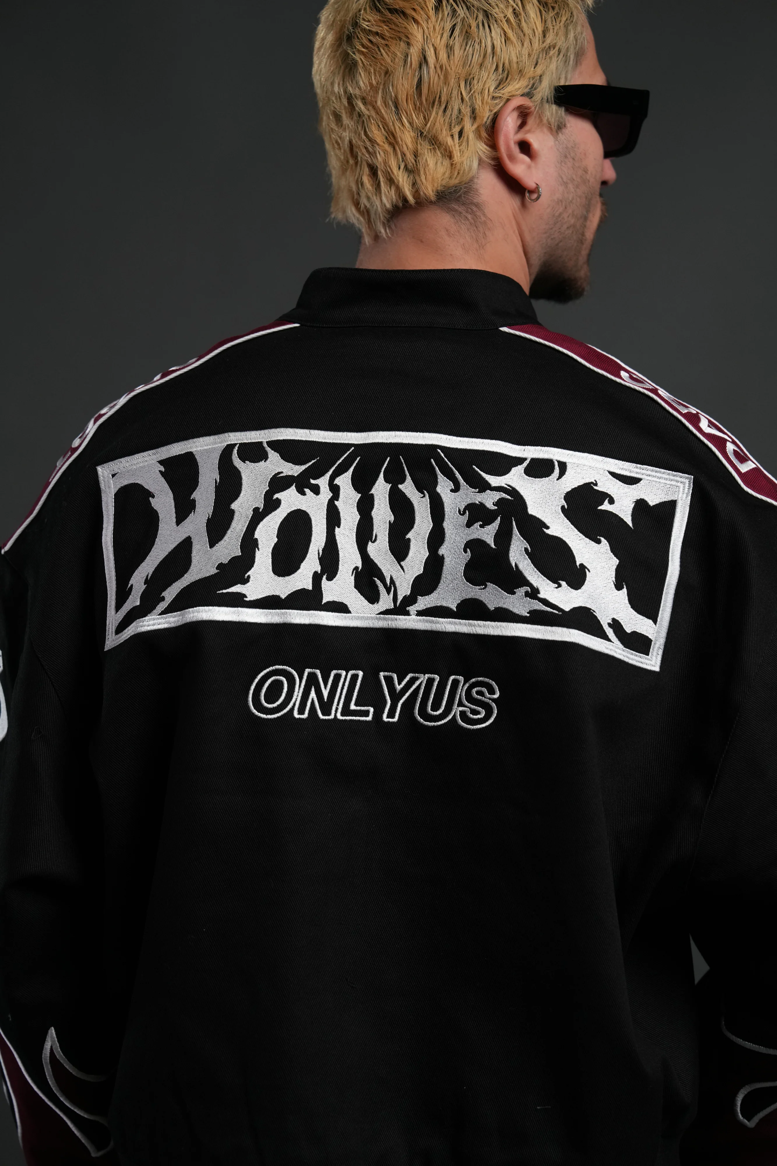 Ride The Fire V2 Gordon Racing Jacket in Black/Oxblood - Image 8