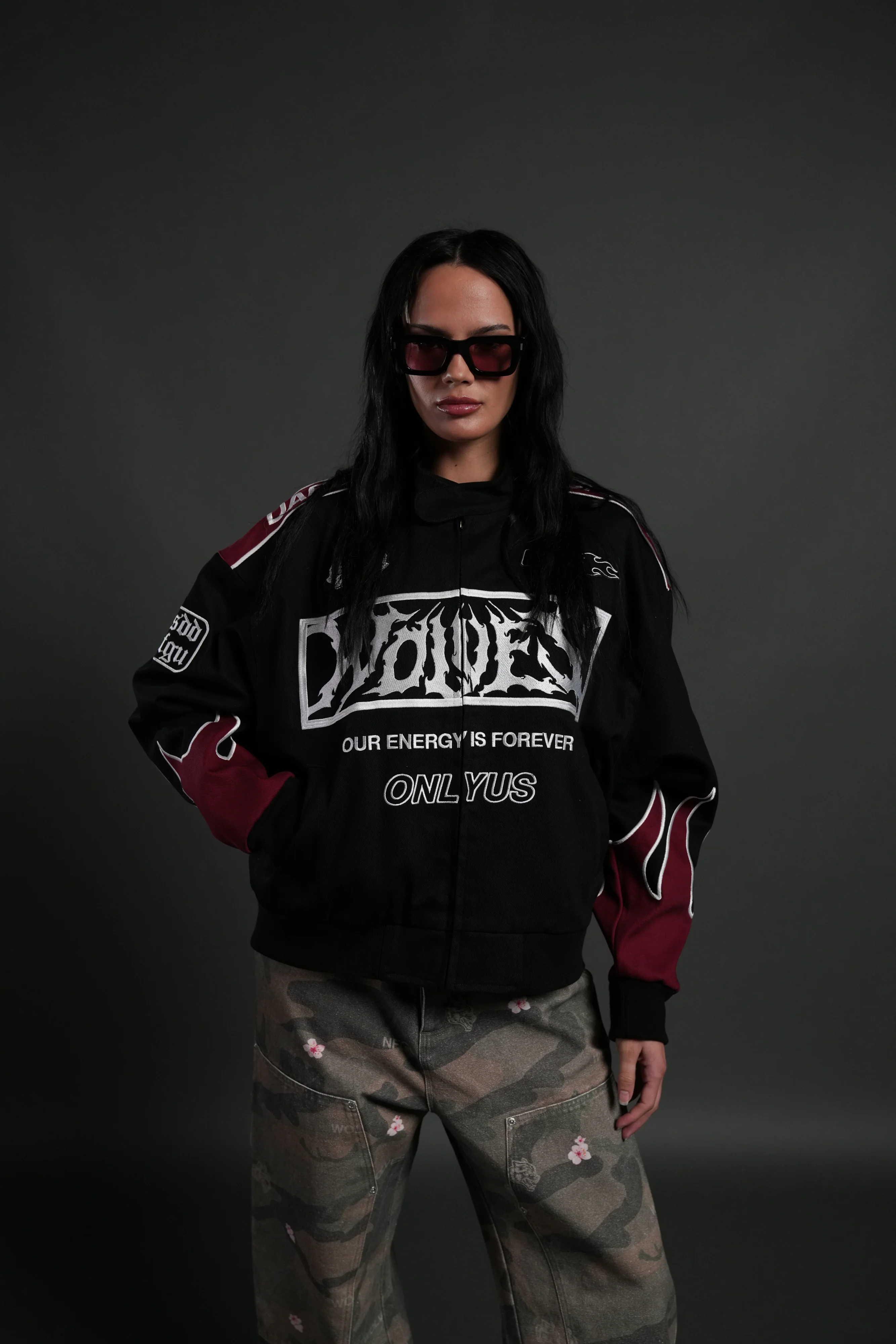 Ride The Fire V2 Gordon Racing Jacket in Black/Oxblood - Image 9