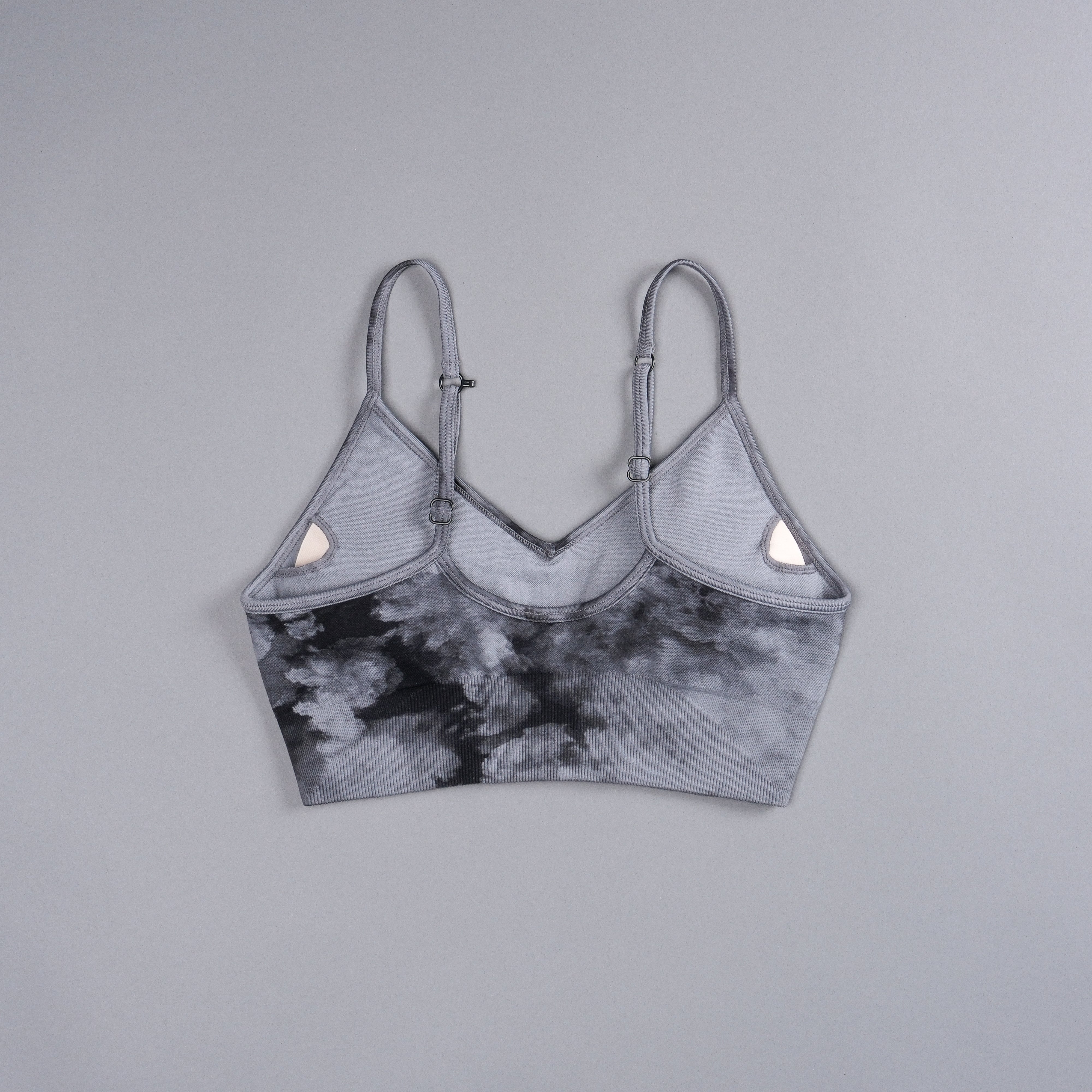 Riders "Everson Seamless" Sports Bra in Black Ghost Clouds - Image 4
