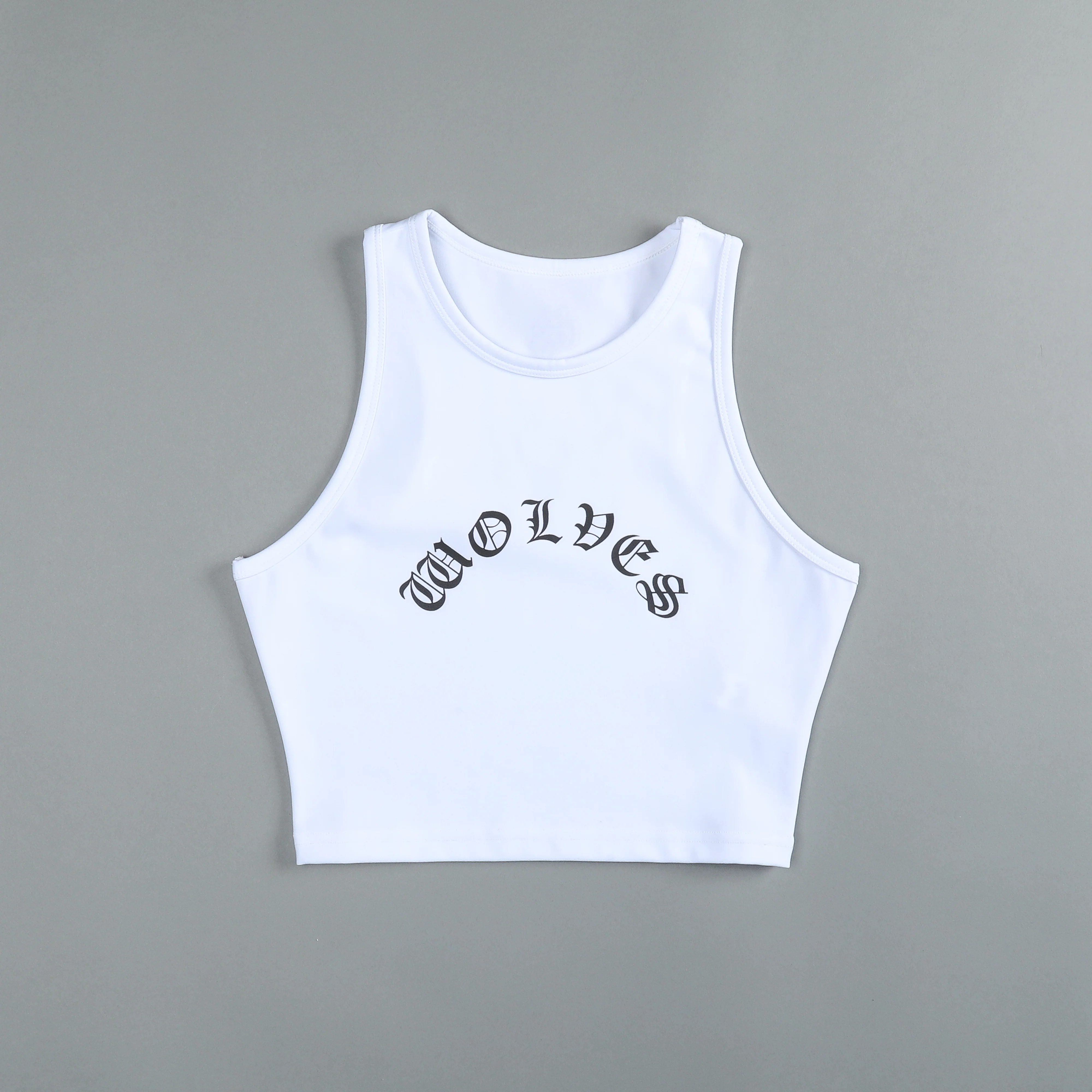 Riders On The Storm "Energy" Racerback Tank in White - Image 3
