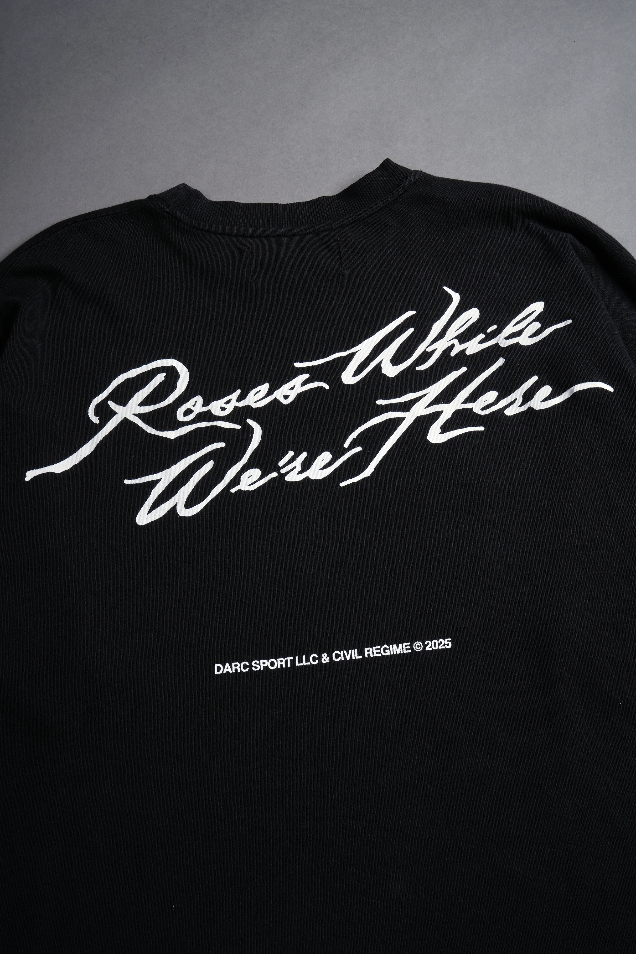 Roses While We're Here "Premium" Oversized Tee in Black - Image 5