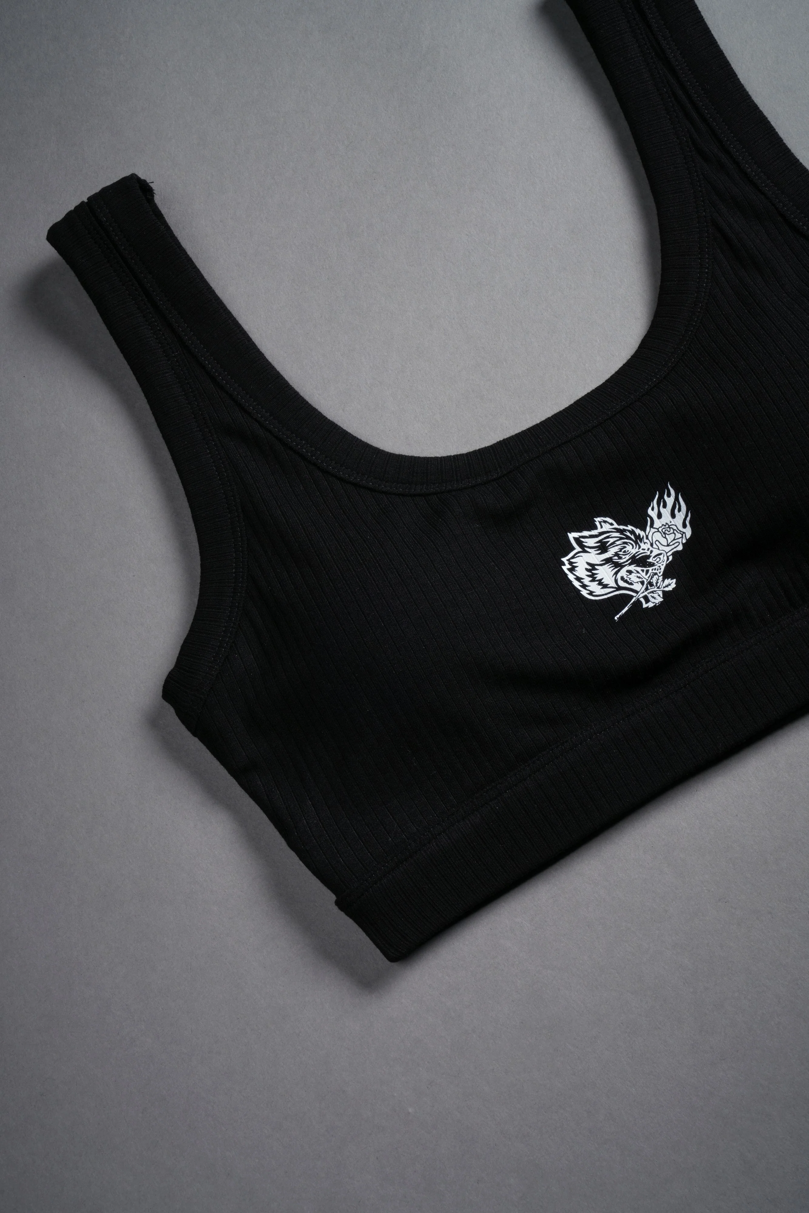 Roses While We're Here Wellness Bra in Black - Image 6