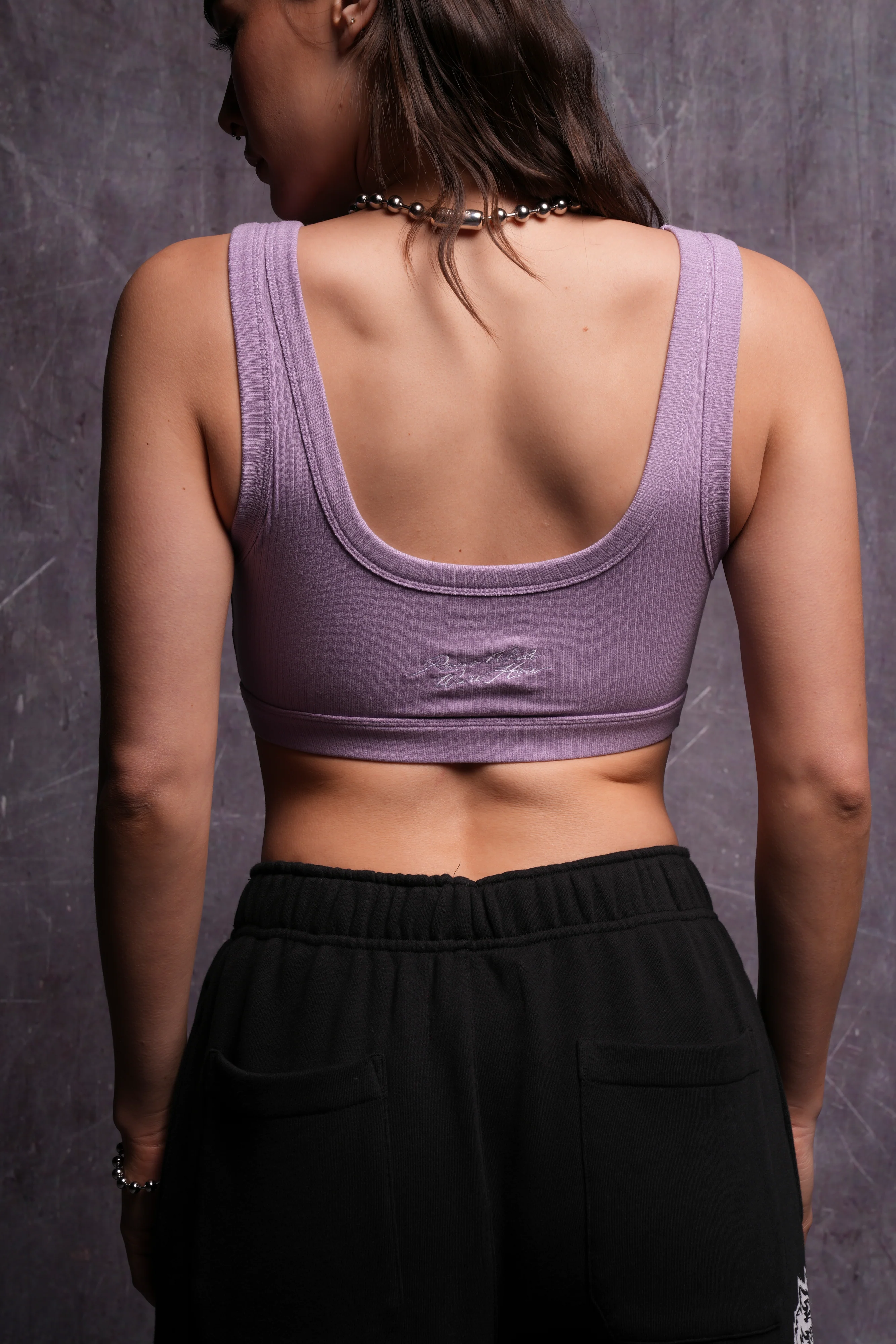 Roses While We're Here Wellness Bra in Ghost Orchid - Image 2