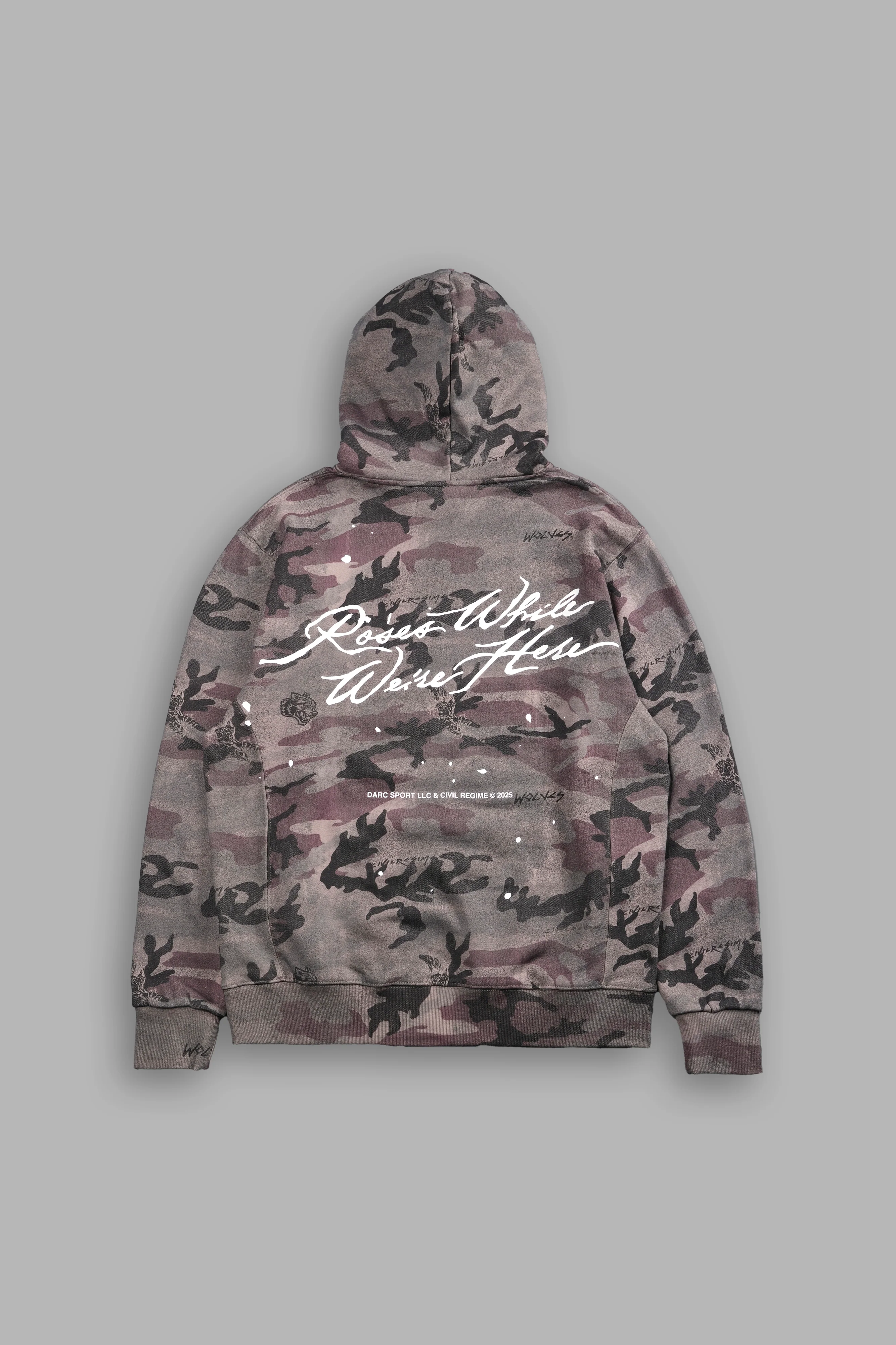 Roses While We're Here "Wyoming" Unisex Hoodie in Blooming Woodland Camo