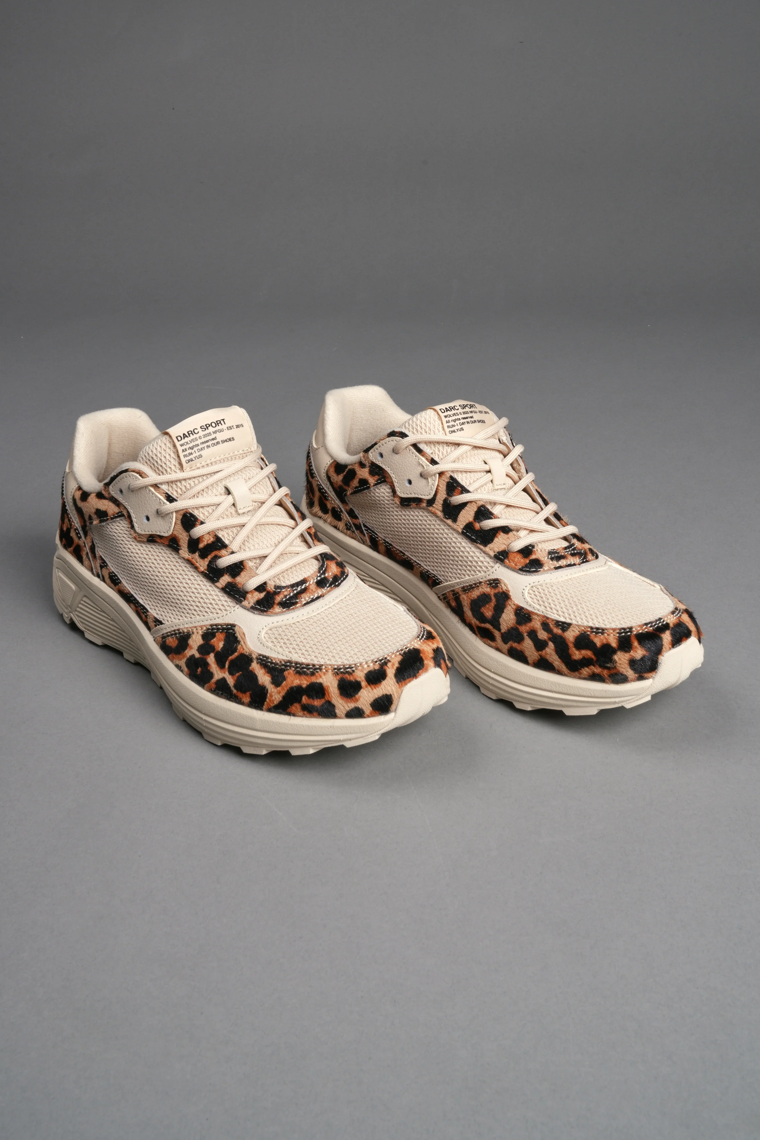 Run-1 Shoes in Clay Leopard/Cream - Image 5