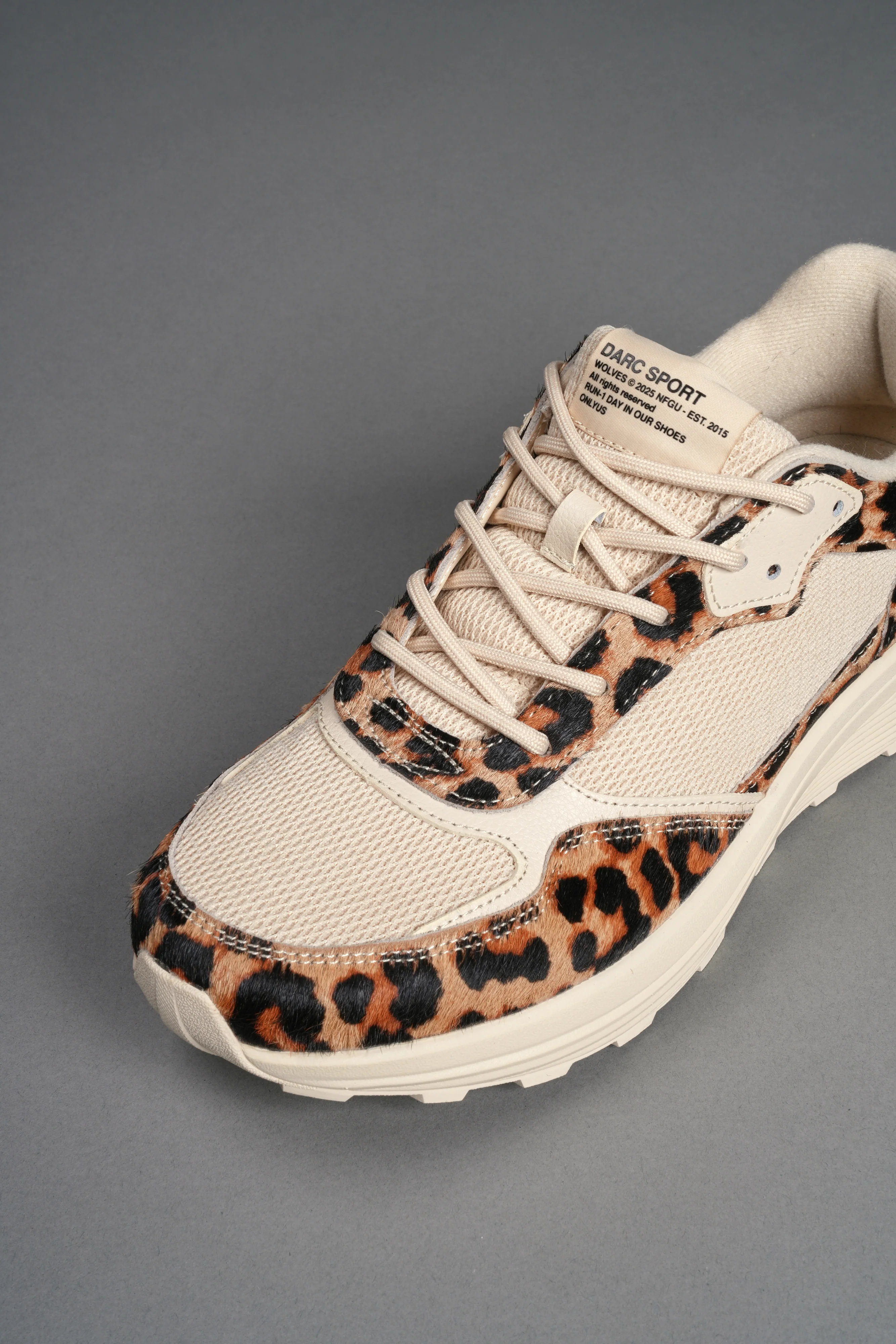 Run-1 Shoes in Clay Leopard/Cream - Image 8