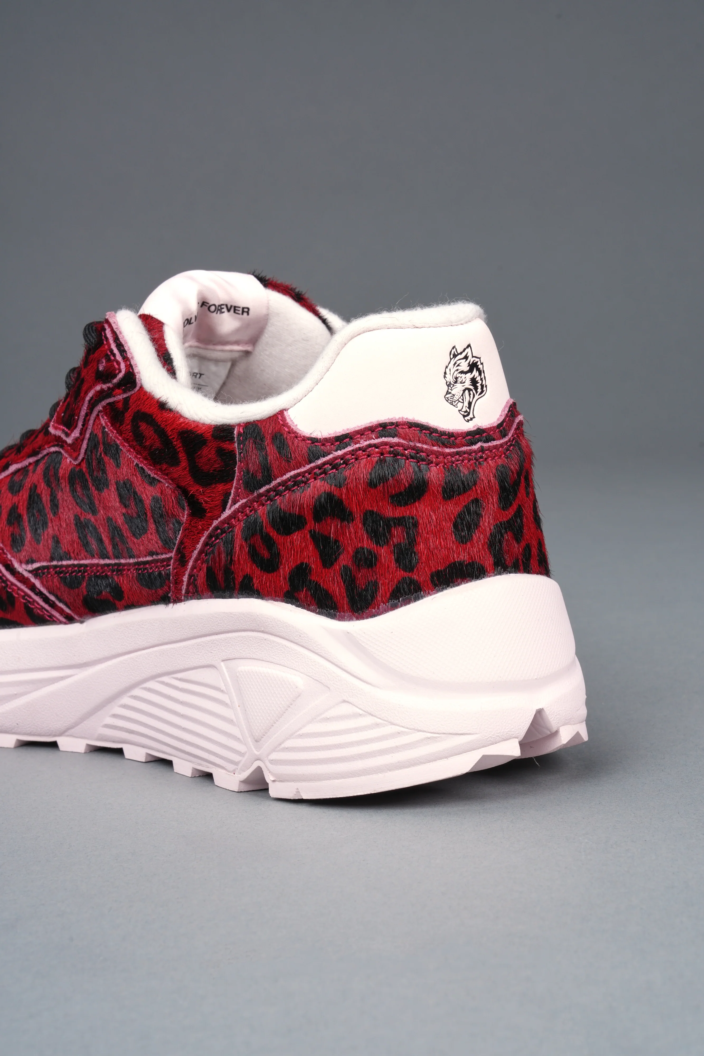 Run-1 Shoes in Red Leopard/Cloud Pink - Image 3