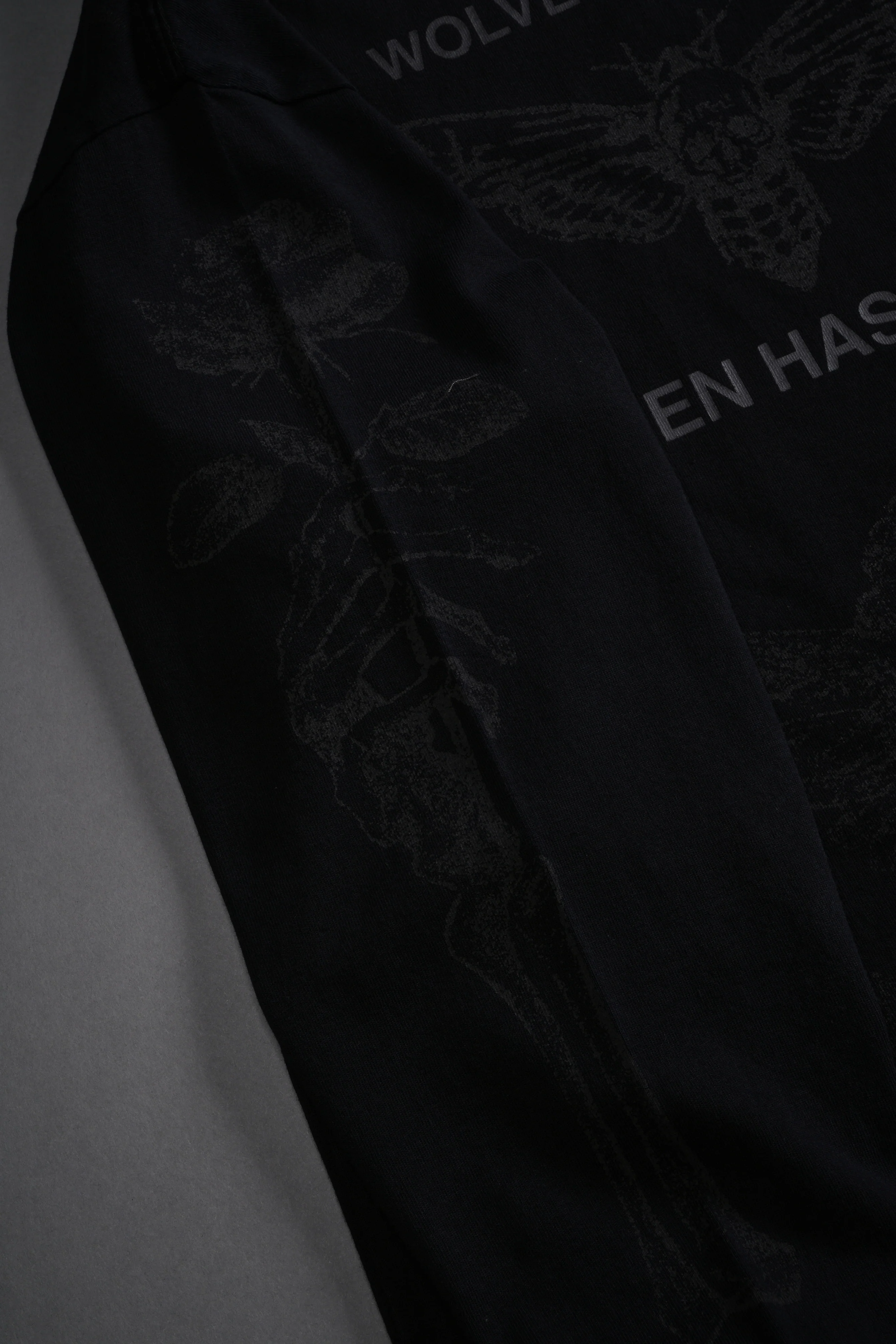 Sacred Flash Grunge "Box Cut" L/S Tee in Black Drift Wash - Image 7