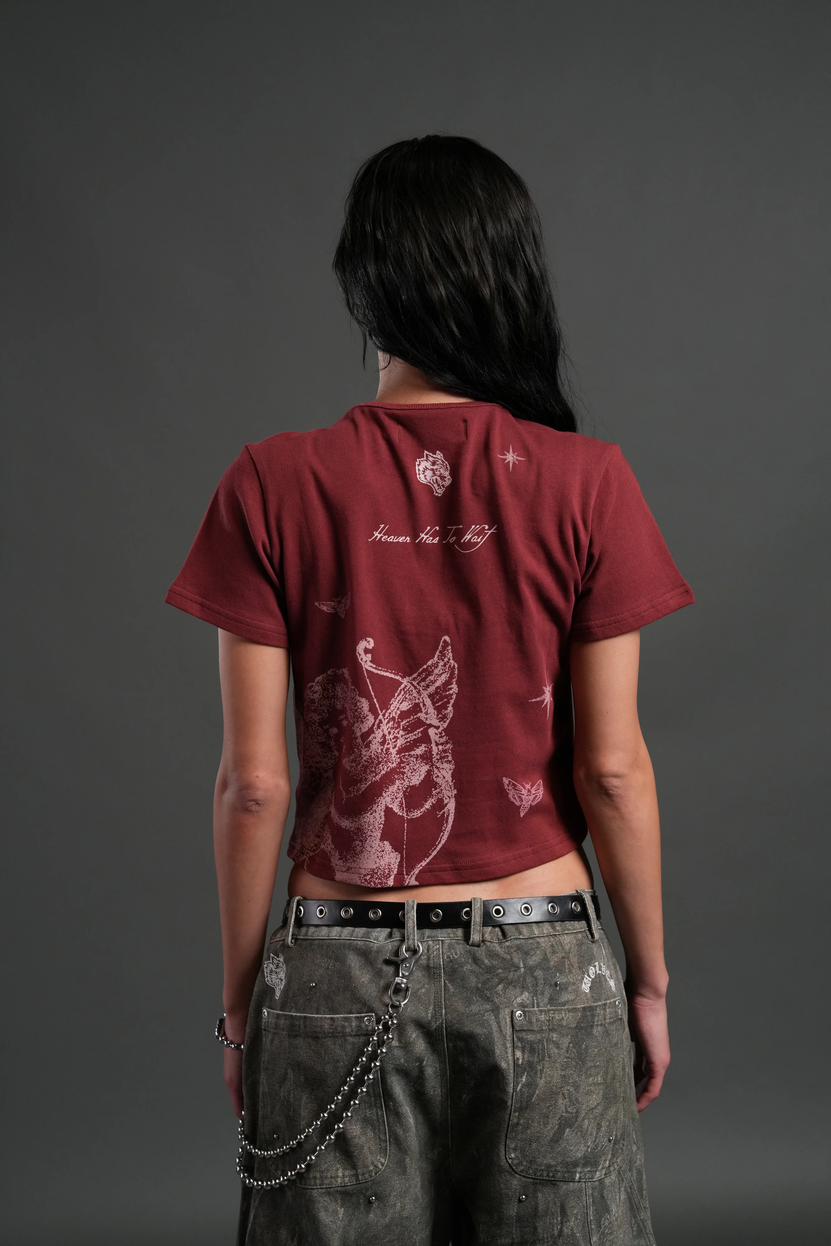 Sacred Flash "Timeless" Tee in Cherry Red - Image 2