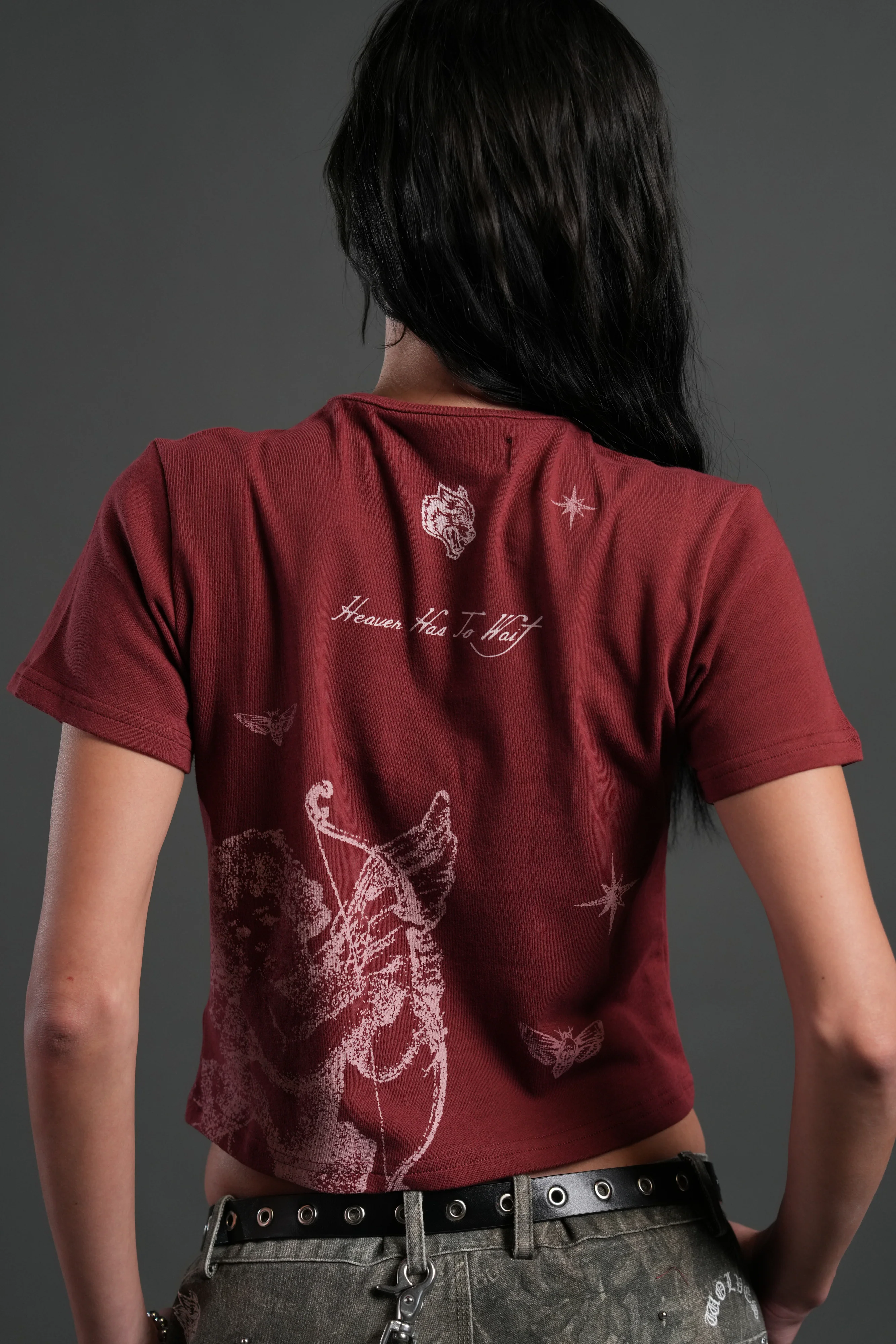 Sacred Flash "Timeless" Tee in Cherry Red - Image 6